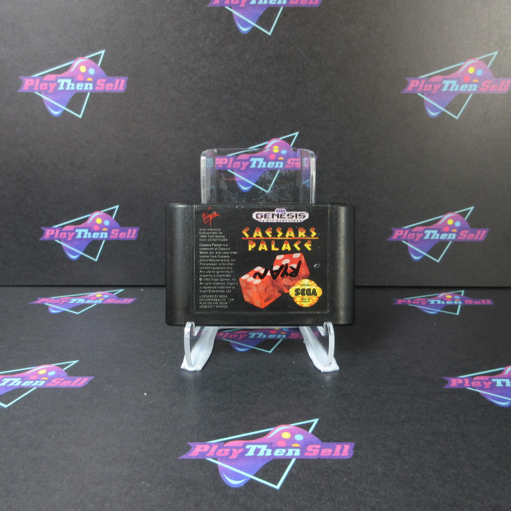 Caesars Palace Sega Genesis Cartridge Only AD Authentic / Tested - Very Good