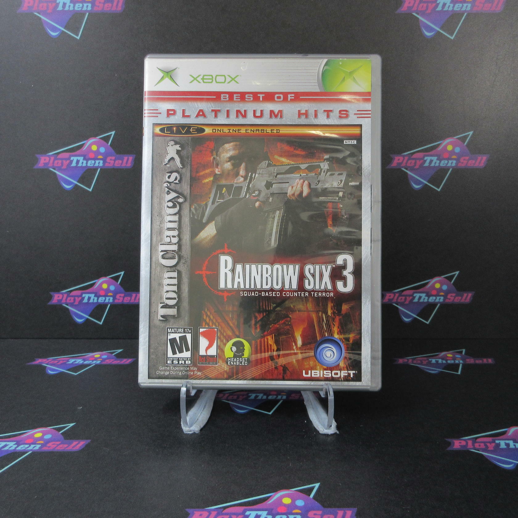 Rainbow Six 3 Squad-Based Counter Terror PH + Reg Card Xbox AD Complete CIB - Very Good