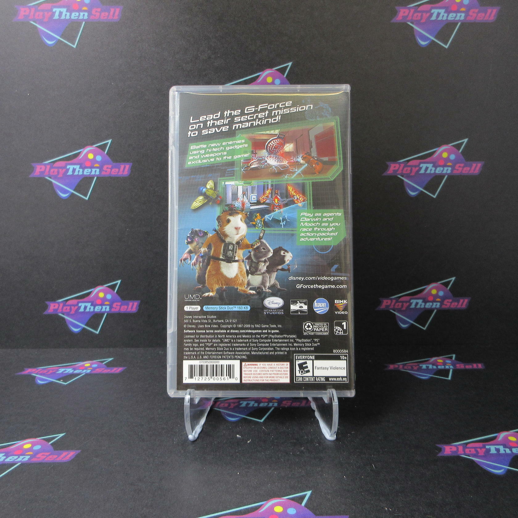 G-Force Clear UMD Sony PSP - Like New