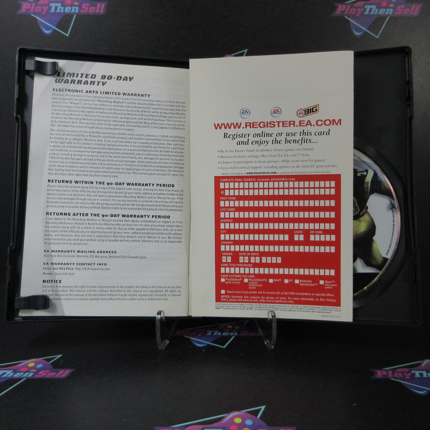 Madden NFL 2003 + Reg Card PS2 PlayStation 2 MD Complete CIB - Very Good