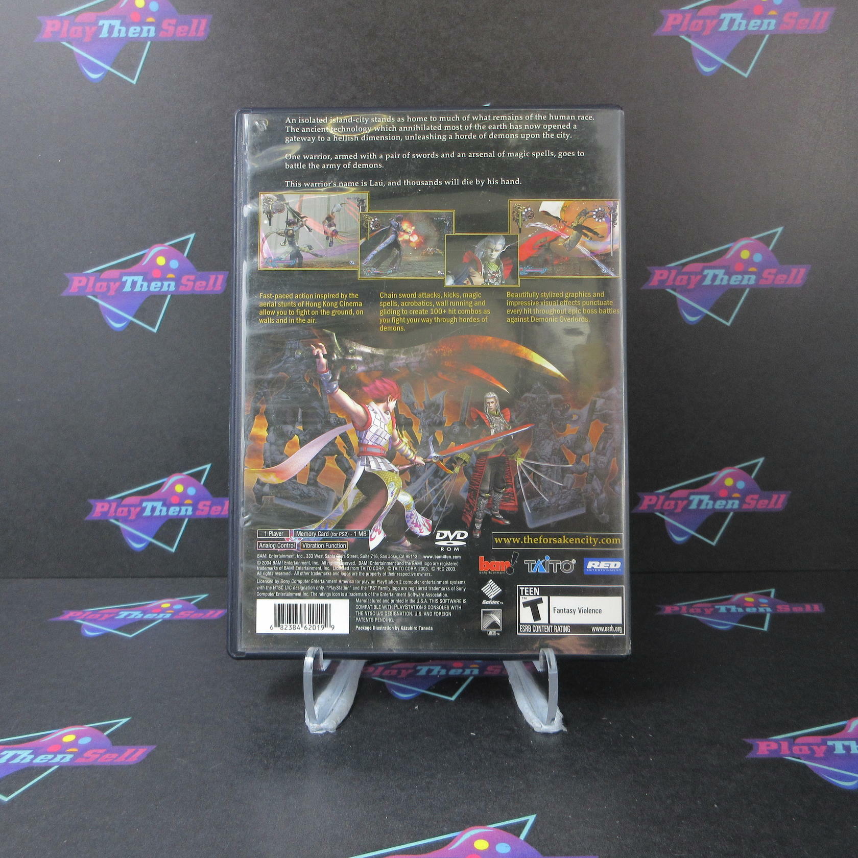 Bujingai The Forsaken City AD PS2 PlayStation 2 Complete CIB - Very Good