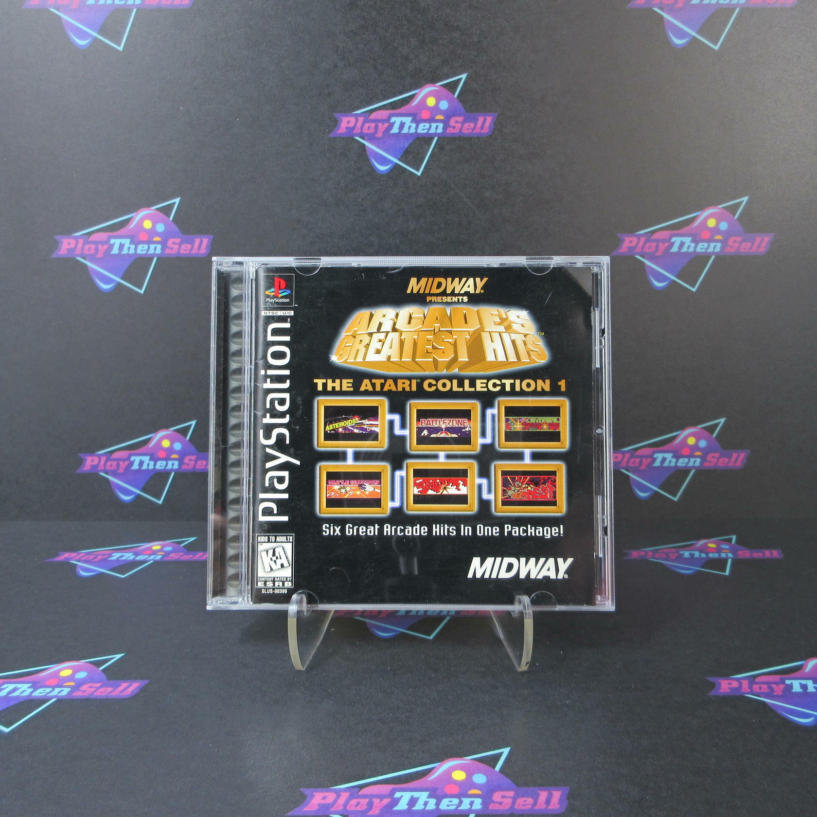 Arcade's Greatest Hits The Atari Collection 1 + Reg Card PS1 MD - Very Good