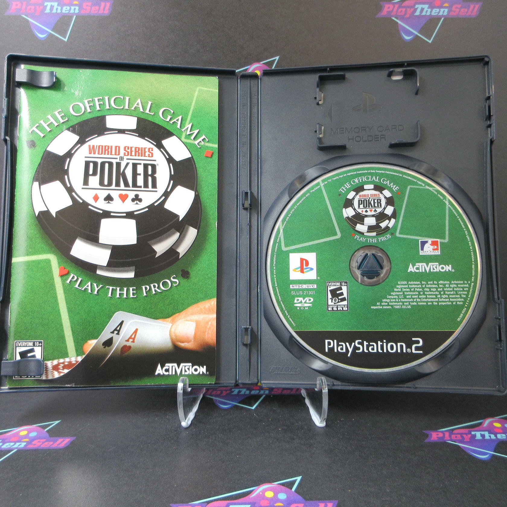 World Series of Poker + Reg Card PS2 PlayStation 2 AD Complete CIB - Very Good