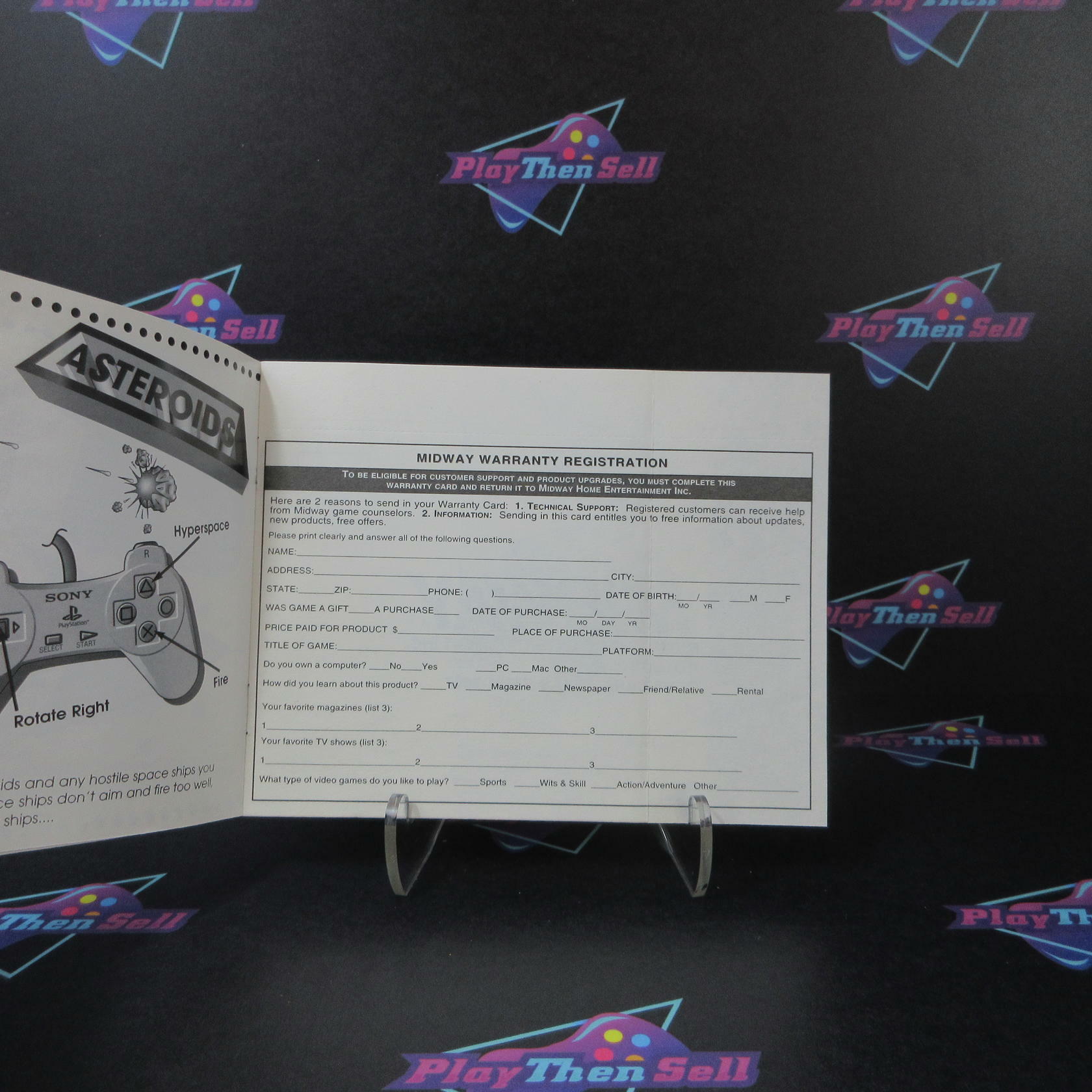 Arcade's Greatest Hits The Atari Collection 1 + Reg Card PS1 MD - Very Good