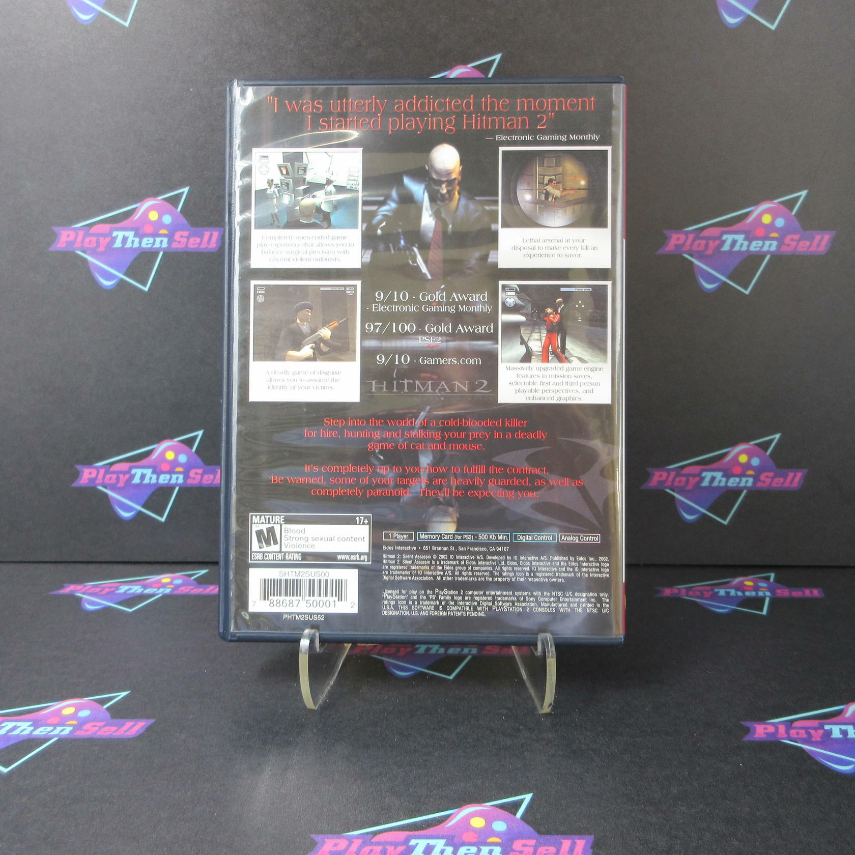 Hitman 2 Silent Assassin PlayStation 2 PS2 GH + Reg Card - Like New