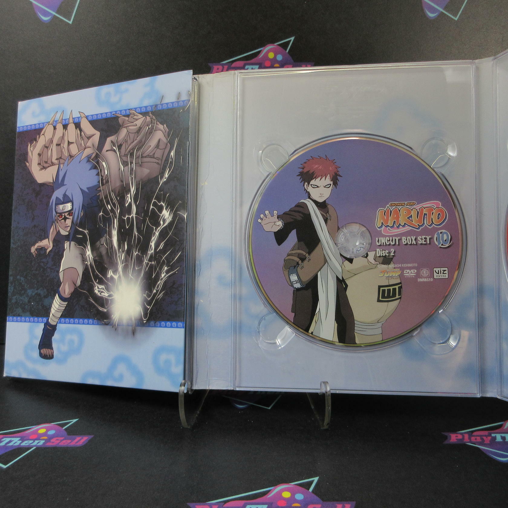 Naruto: Volume Ten Uncut Box Set + Art Book - DVD - Like New