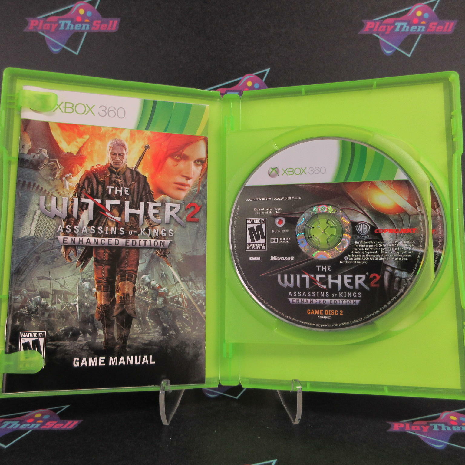 The Witcher 2 Assassins of Kings Enhanced Ed Xbox 360 + Map - Like New