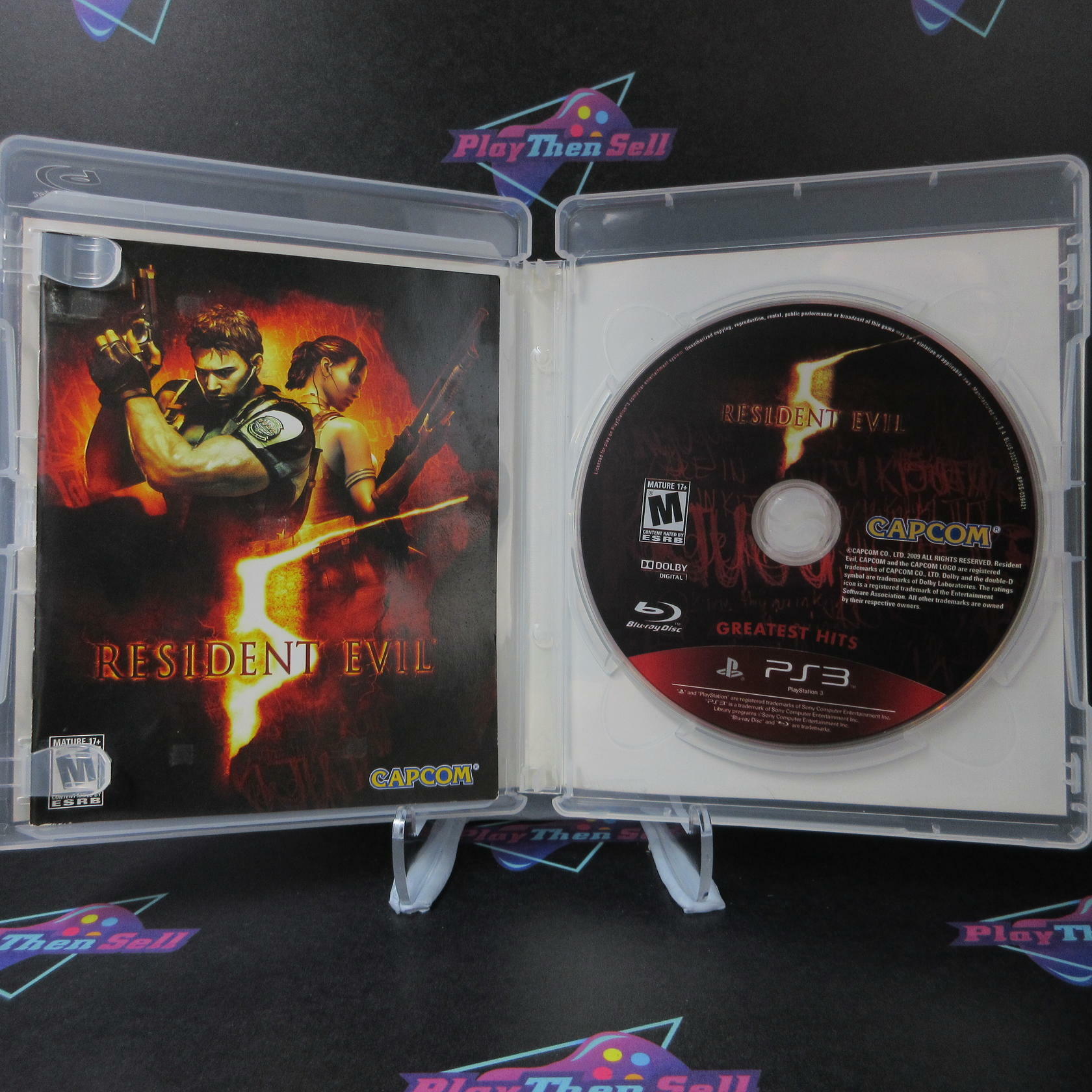 Resident Evil 5 PS3 PlayStation 3 Greatest Hits AD Complete CIB - Very Good