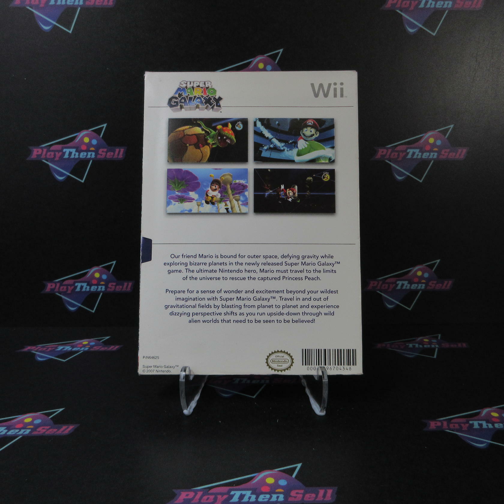 Super Mario Galaxy Commemorative Launch Coin AD Nintendo Wii - Very Good