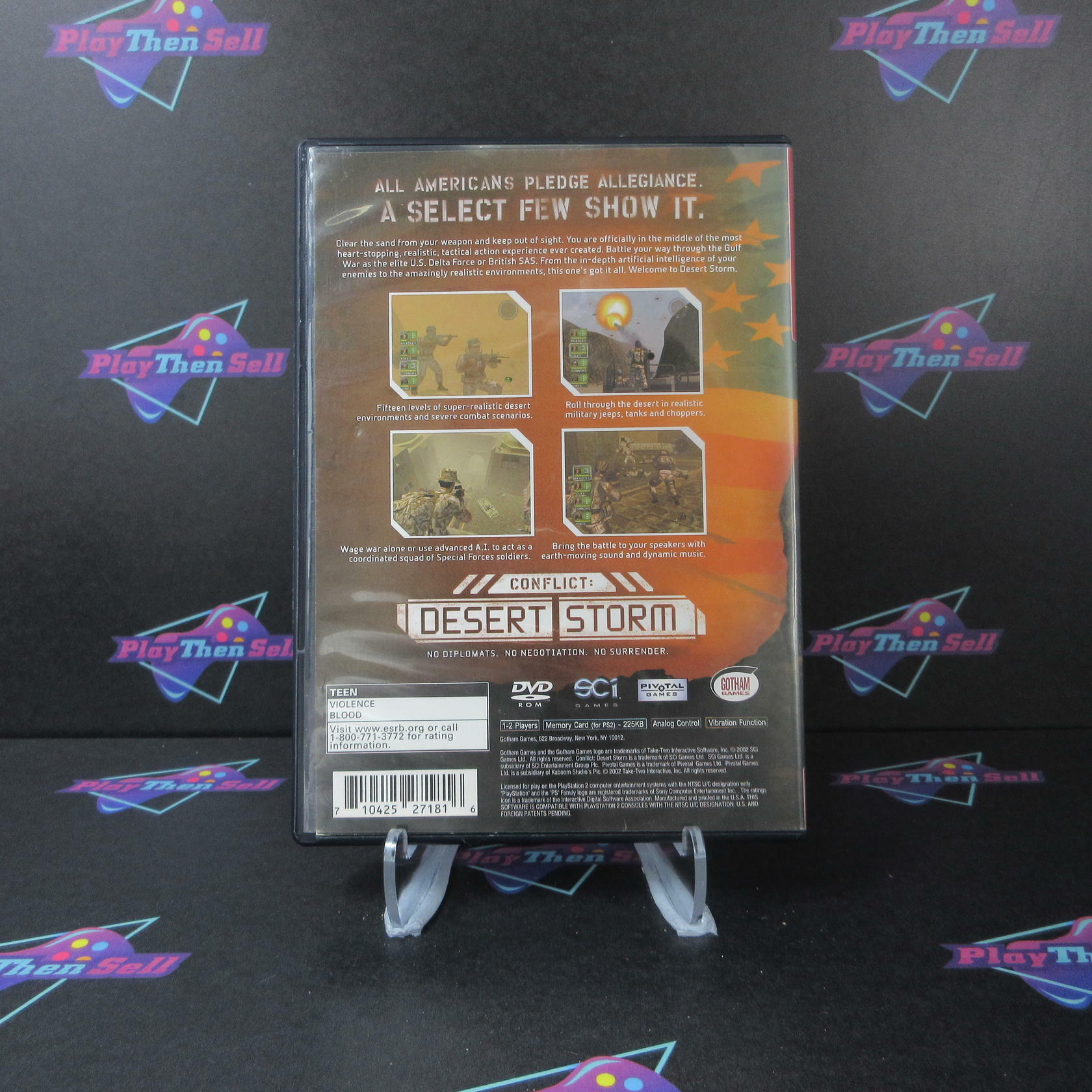 Conflict Desert Storm GH + Reg Card PS2 PlayStation 2 DD Complete CIB - Very Good