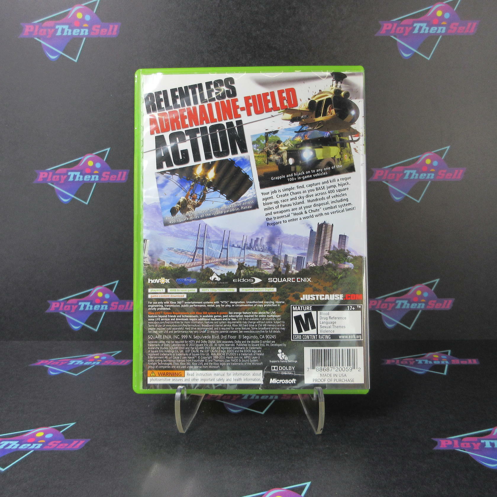 Just Cause 2 Xbox 360 AD Complete CIB - Very Good