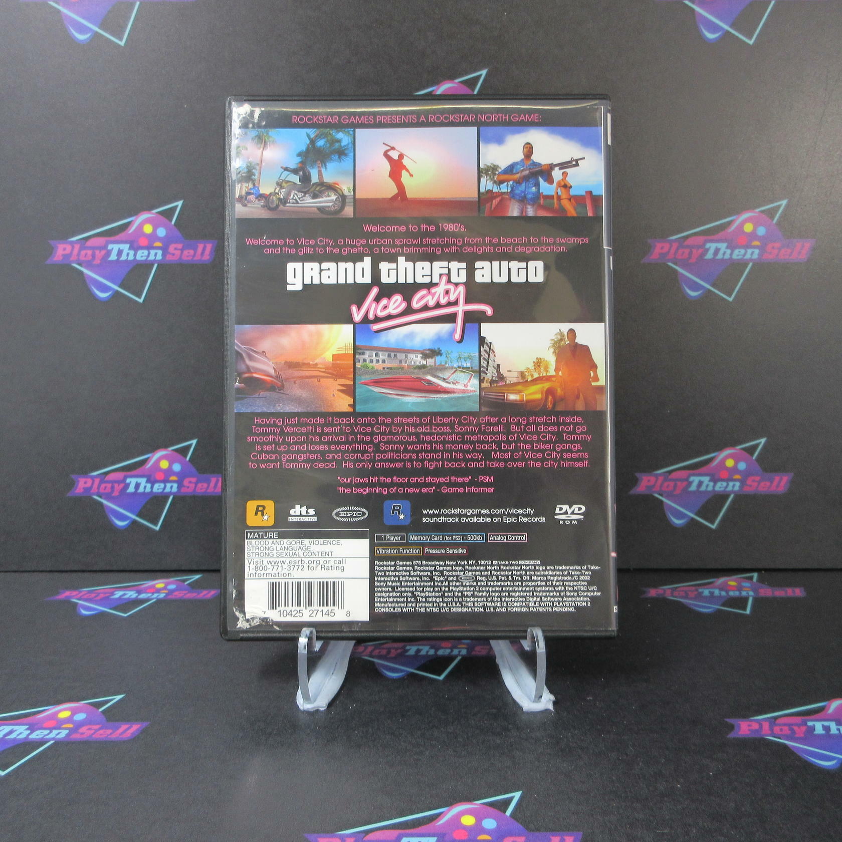 Grand Theft Auto Vice City PS2 PlayStation 2 AD/NM - Very Good