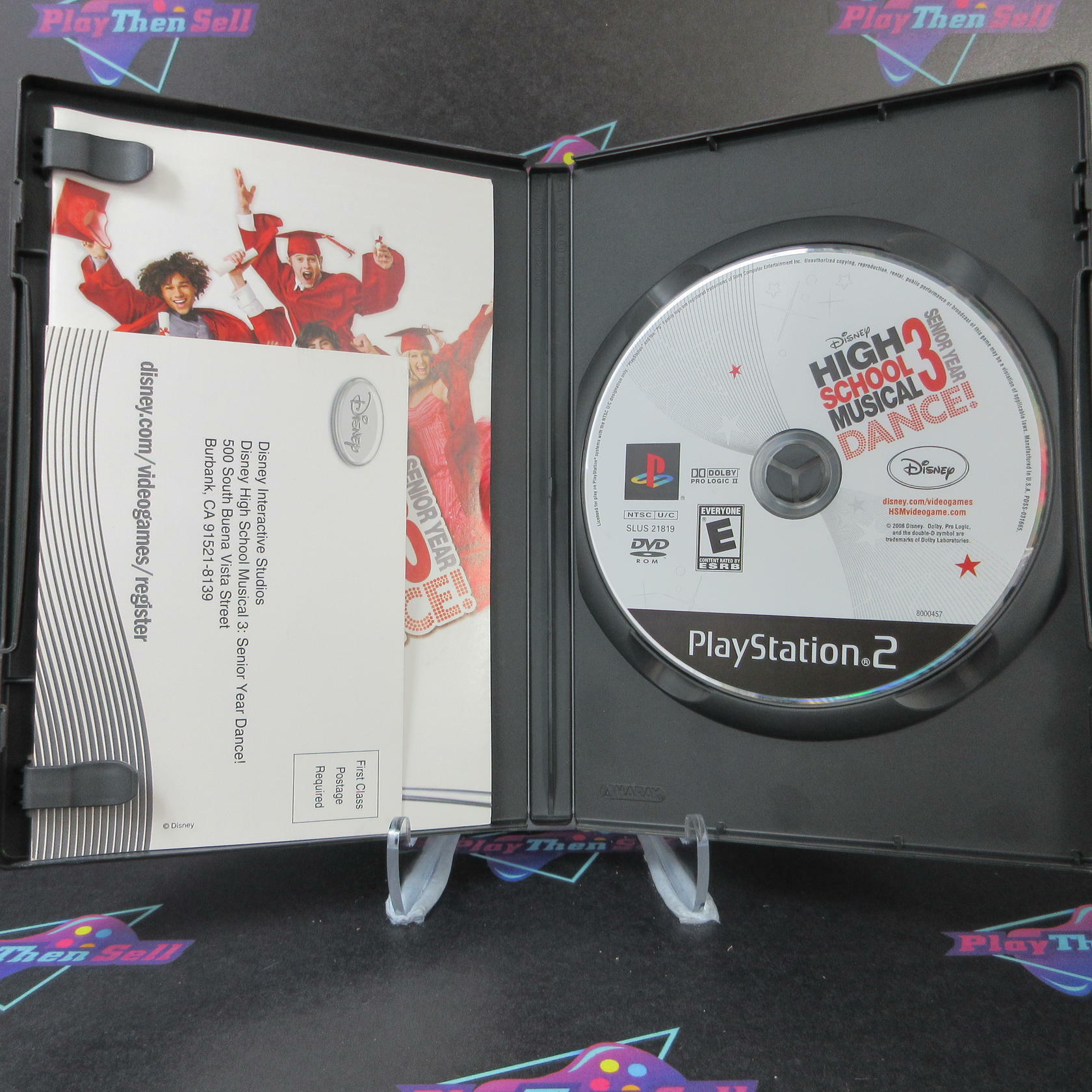 Disney High School Musical 3 Senior Year Dance! PS2 PlayStation 2 + Reg Card - Like New