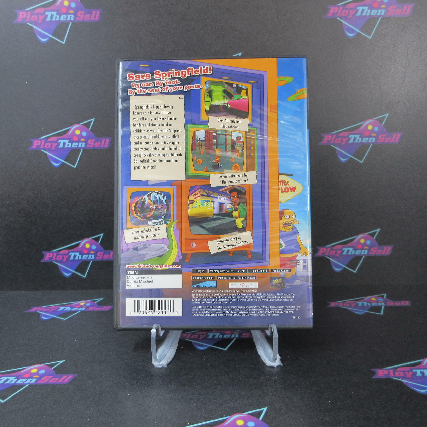 The Simpsons Hit & Run PS2 PlayStation 2 - Very Good