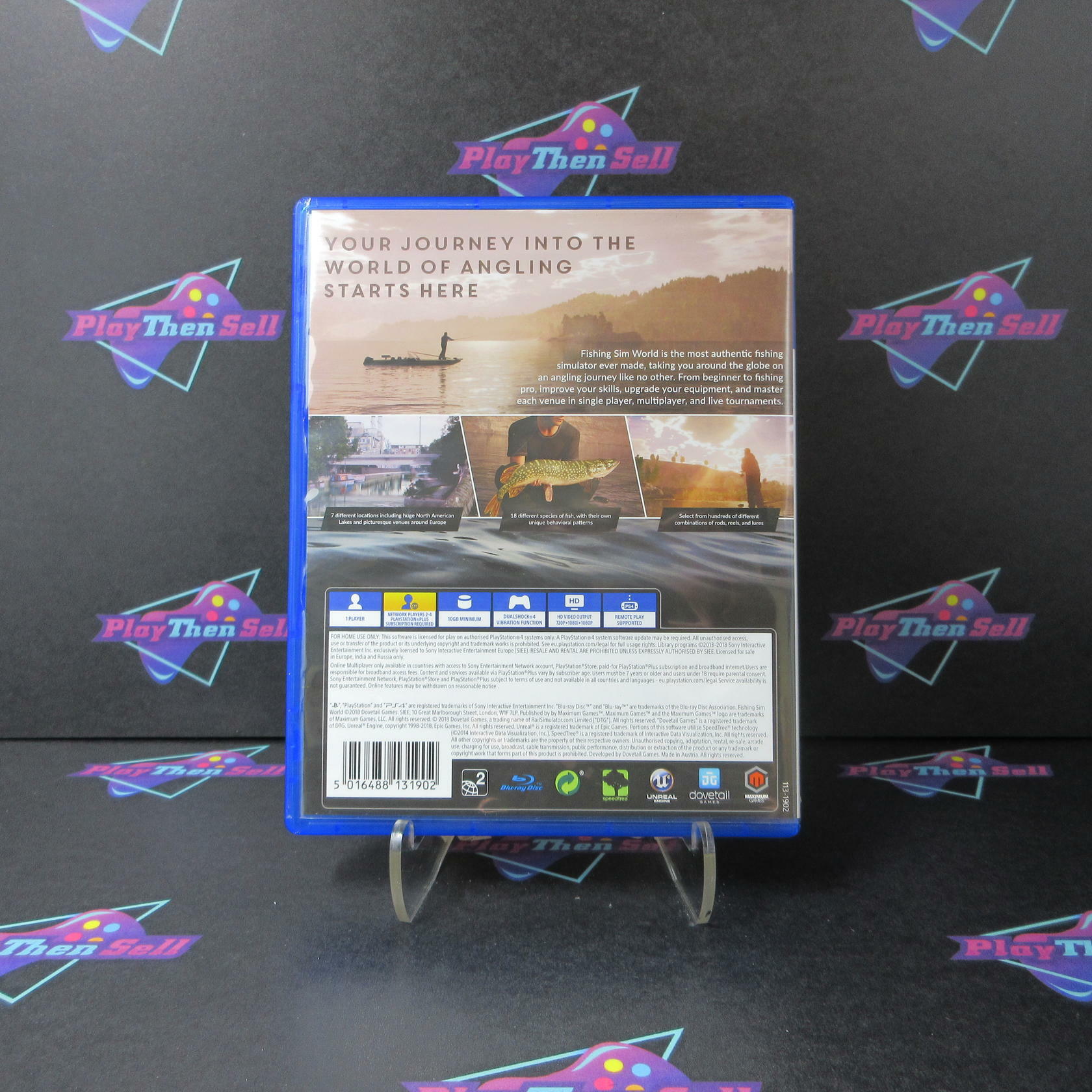 Fishing Sim World PS4 PlayStation 4 - PEGI - Like New