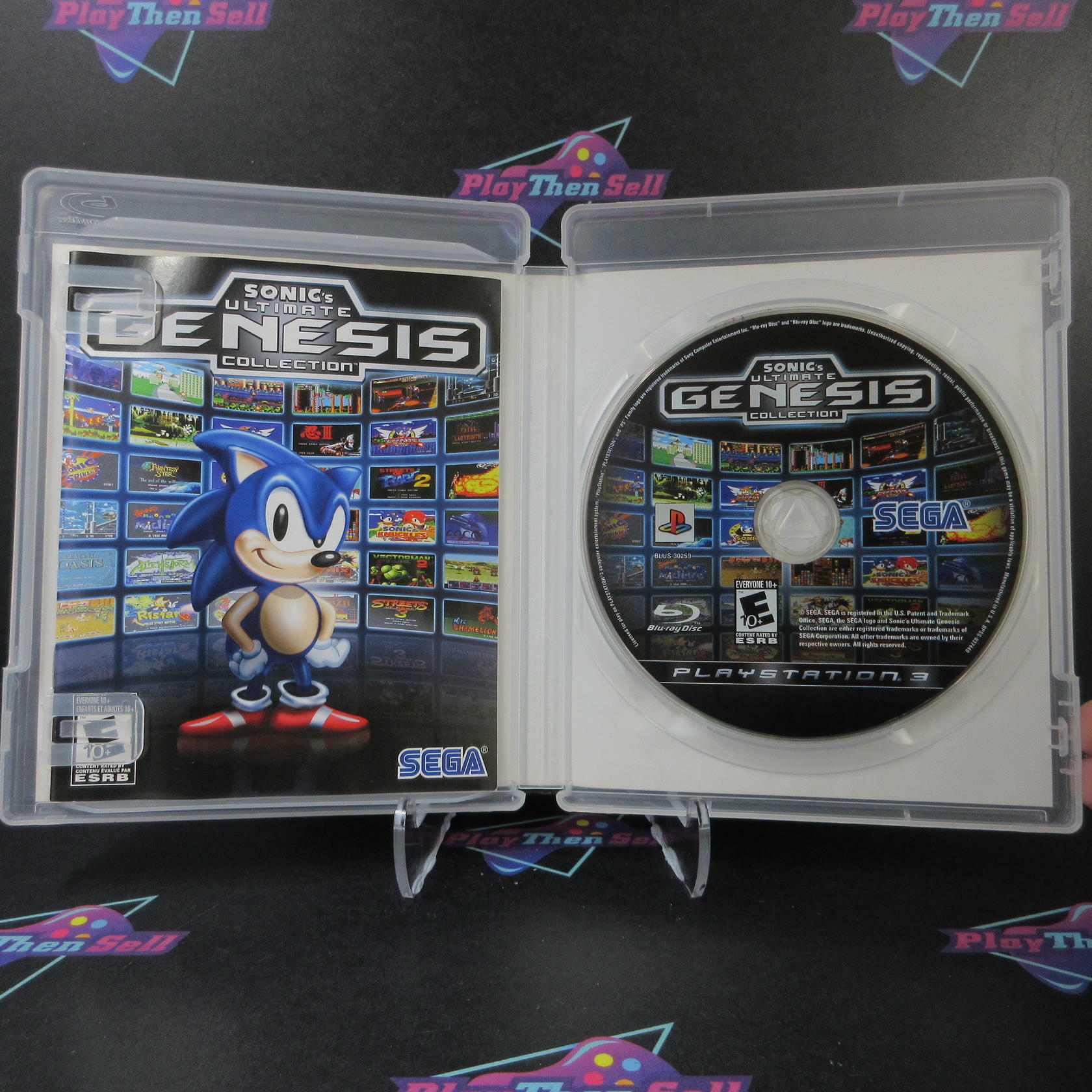 Sonic's Ultimate Genesis Collection GH BL Disc PS3 PlayStation 3 AD Complete CIB - Very Good