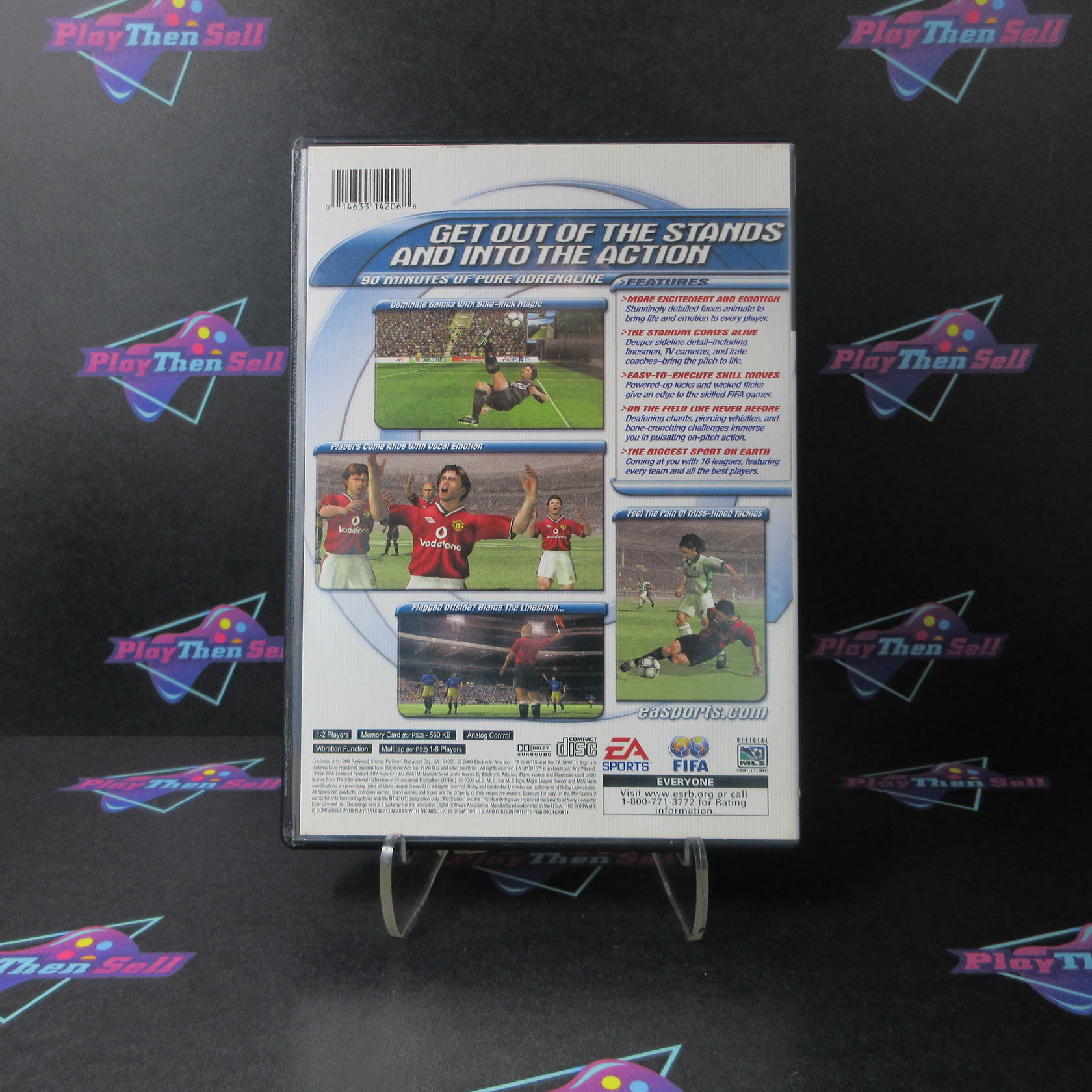 FIFA 2001 Major League Soccer + Reg Card PS2 PlayStation 2 AD Complete CIB - Very Good