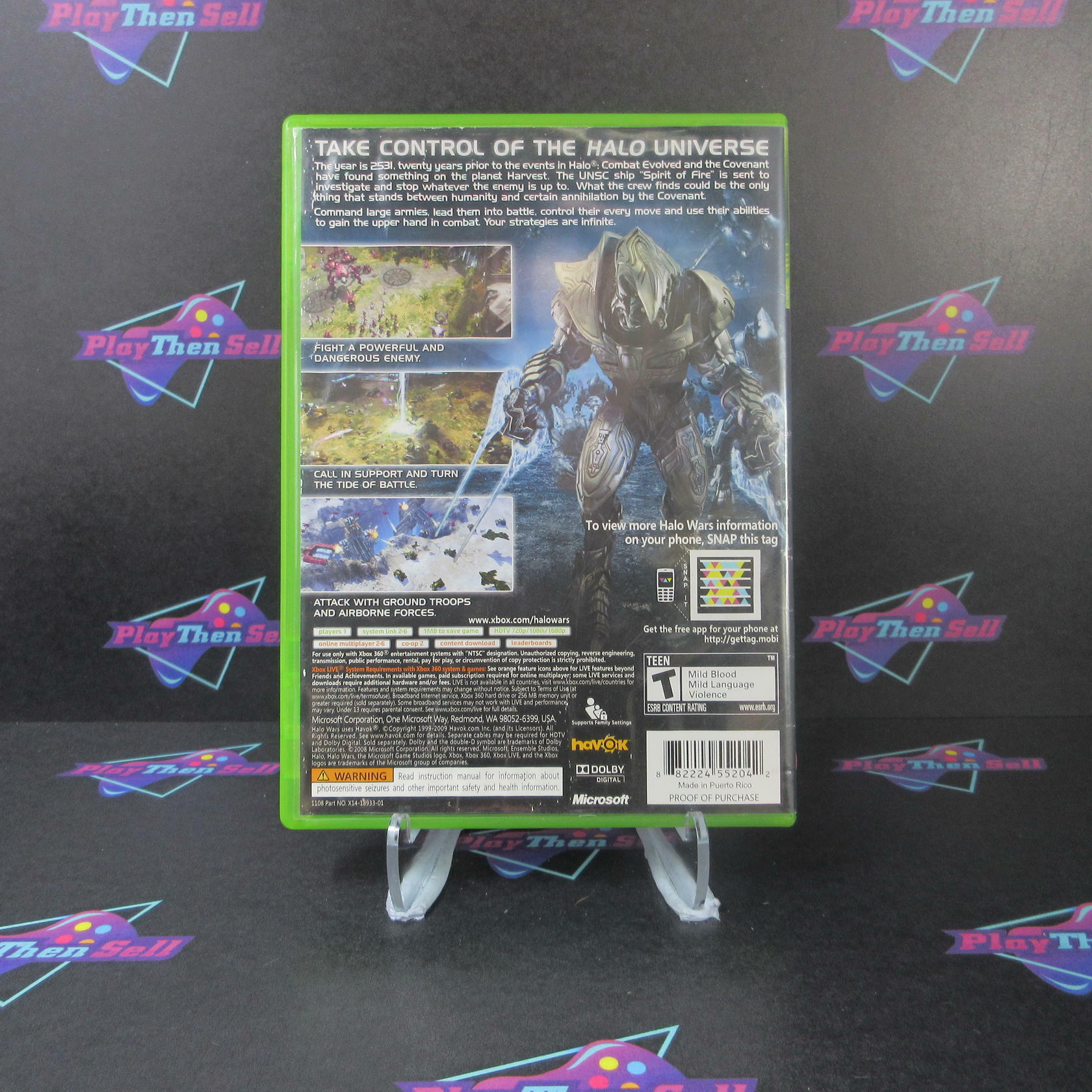 Halo Wars Xbox 360 AD/NM - Very Good