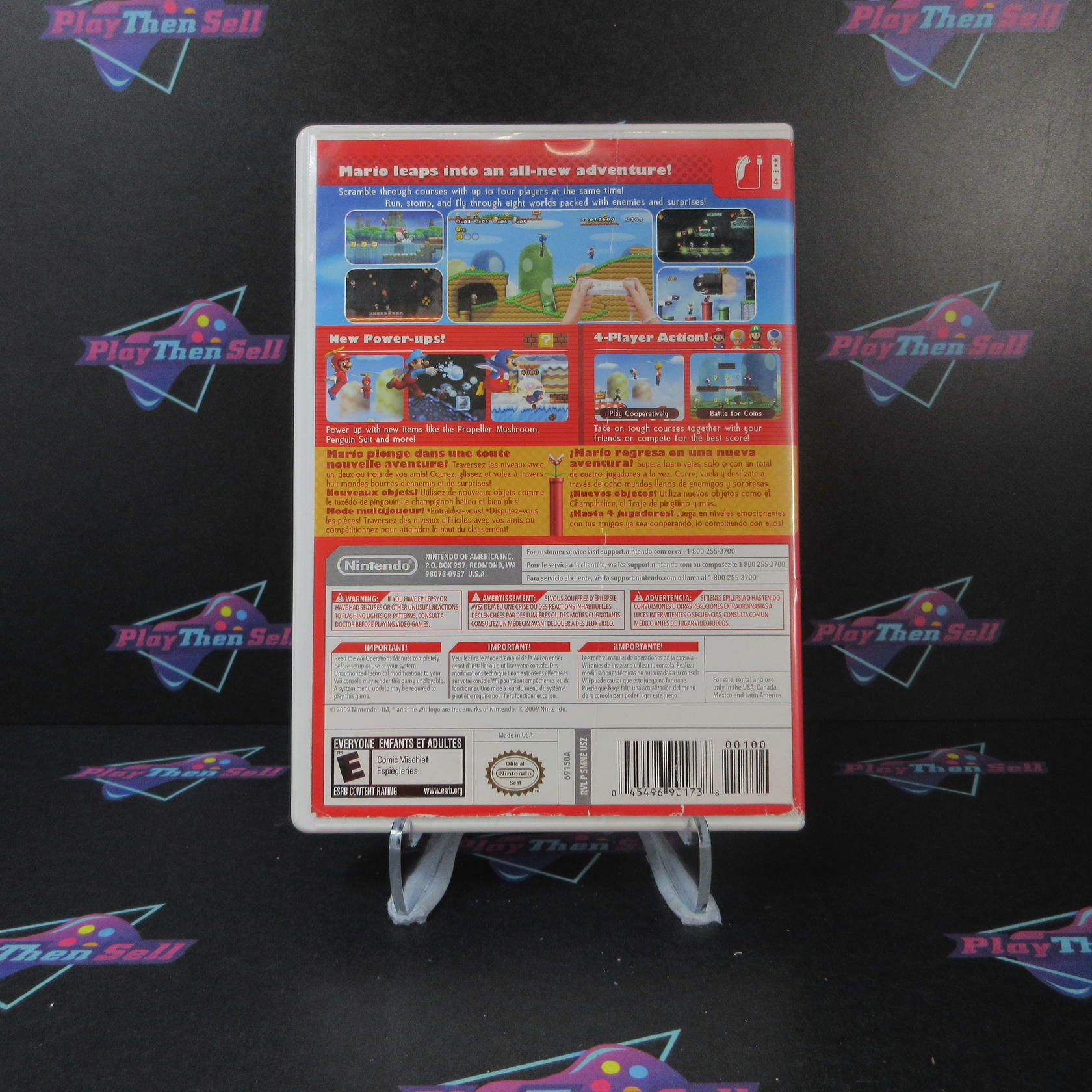 New Super Mario Bros Nintendo Wii AD/NM - Very Good