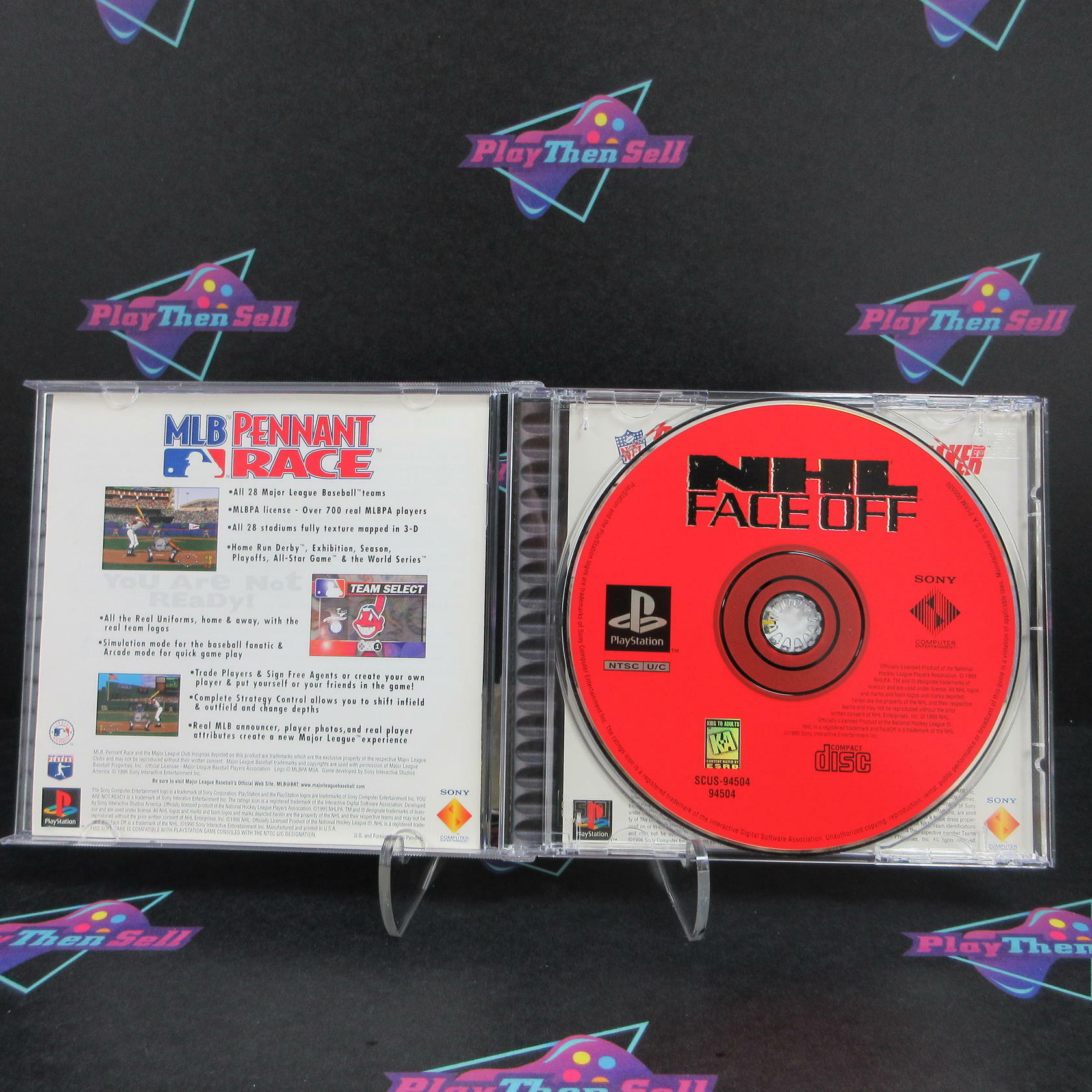 NHL Face Off PS1 PlayStation 1 + Reg Card - Like New