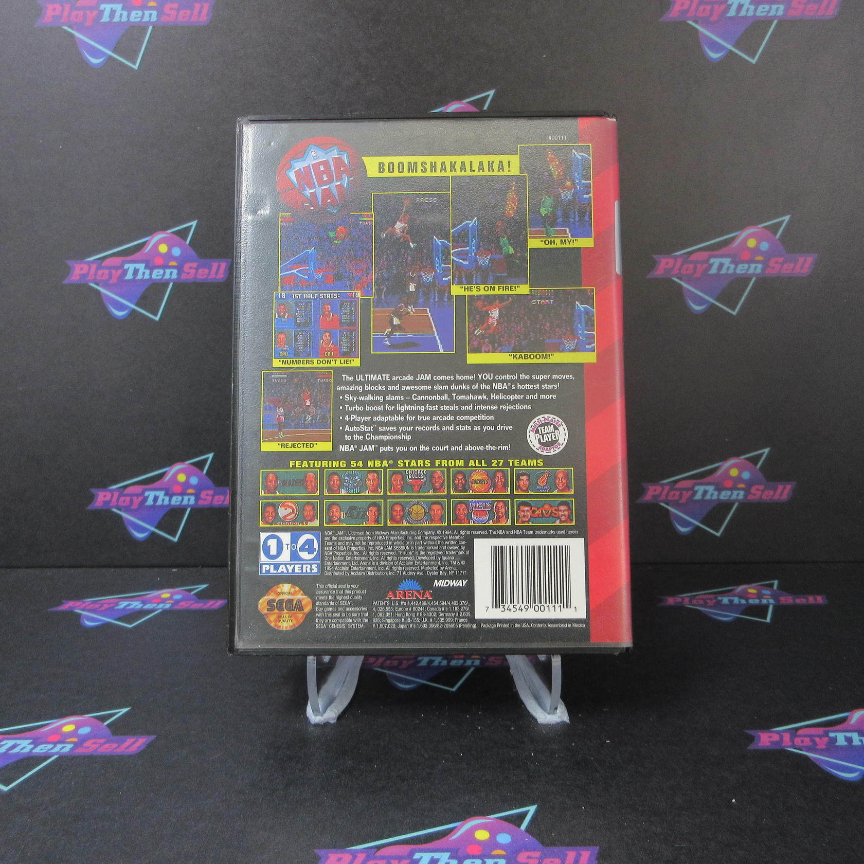 NBA Jam Sega Genesis Boxed Complete CIB - Very Good