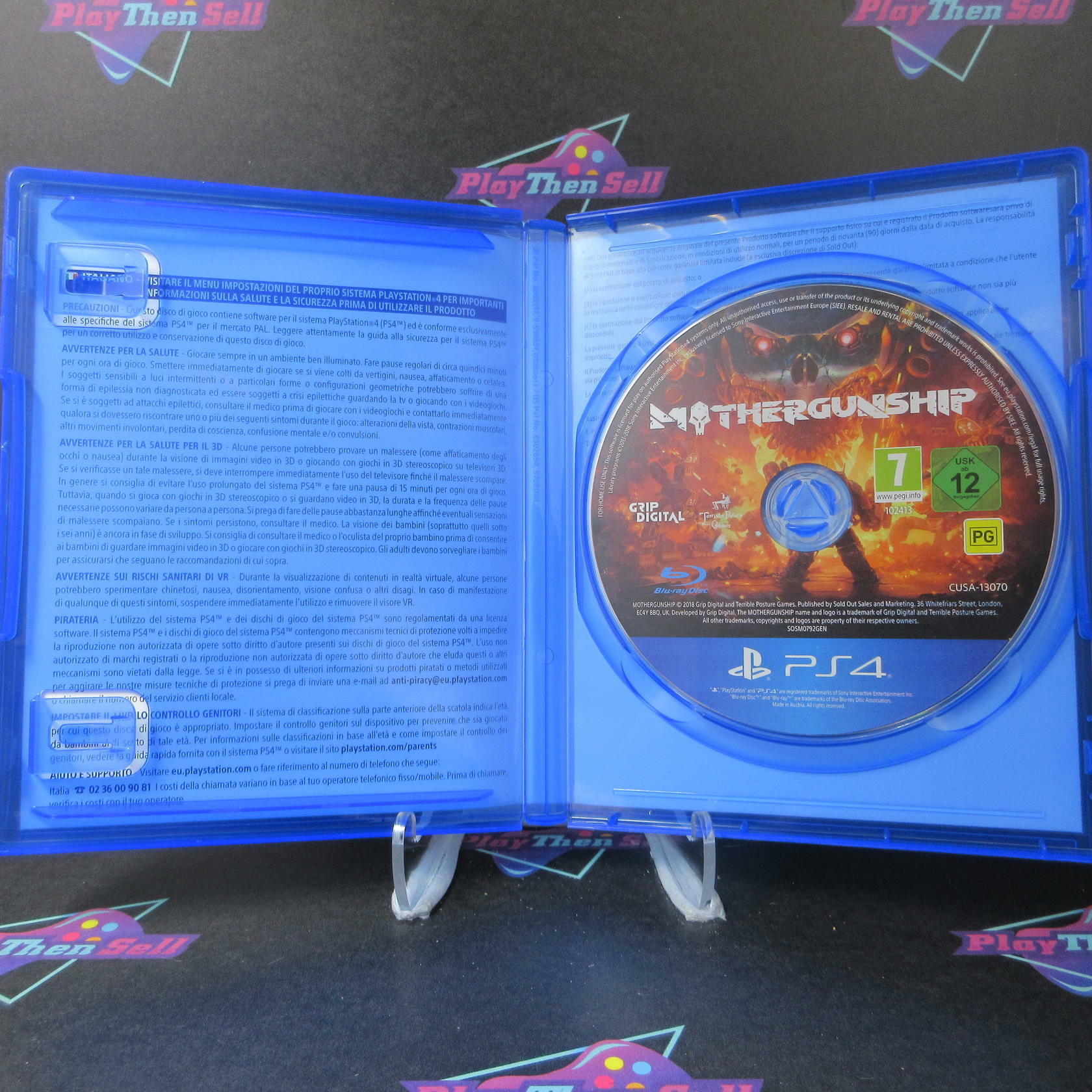 Mothergunship PS4 PlayStation 4 Italian Language PEGI - Like New