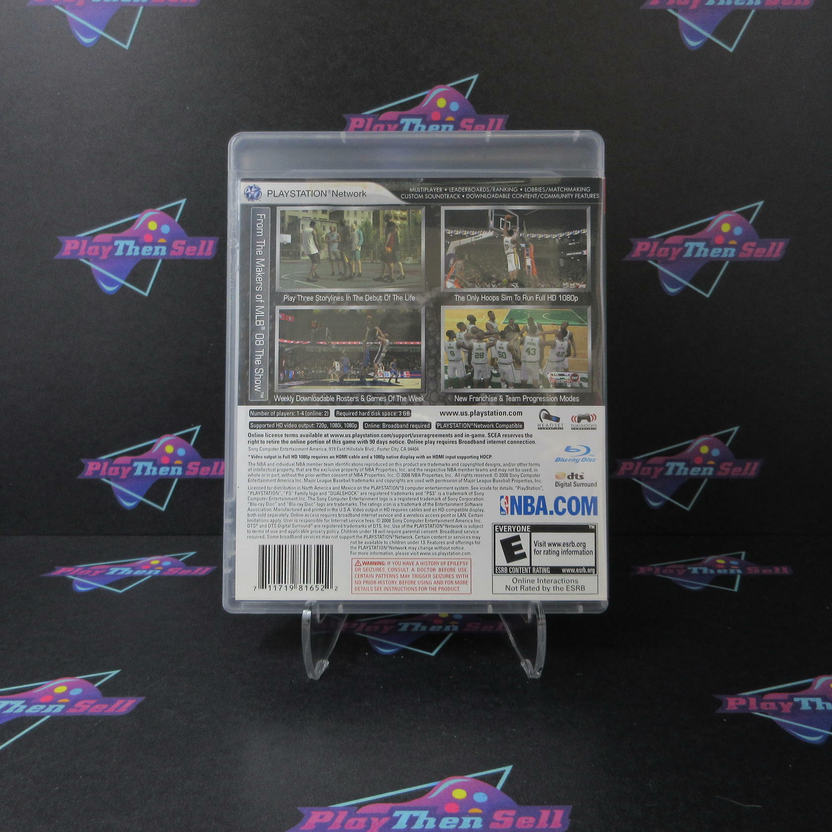 NBA 09 The Inside + Reg Card PS3 PlayStation 3 AD Complete CIB - Very Good