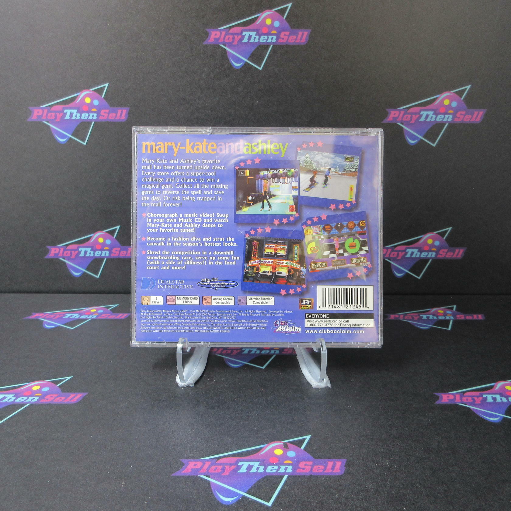 Mary-Kate and Ashley Magical Mystery Mall + Reg Card PS1 DD Complete CIB - Very Good