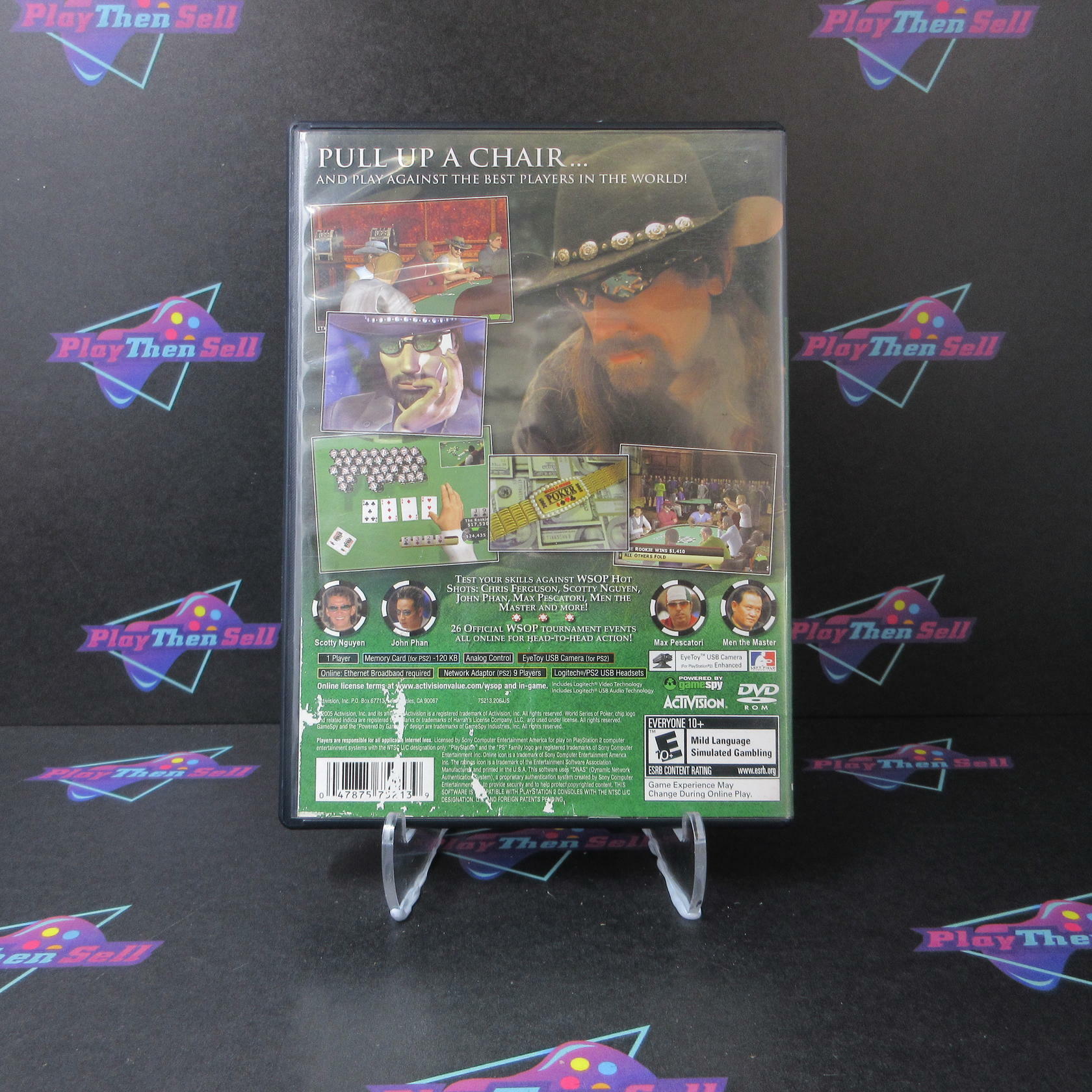 World Series of Poker + Reg Card PS2 PlayStation 2 AD Complete CIB - Very Good