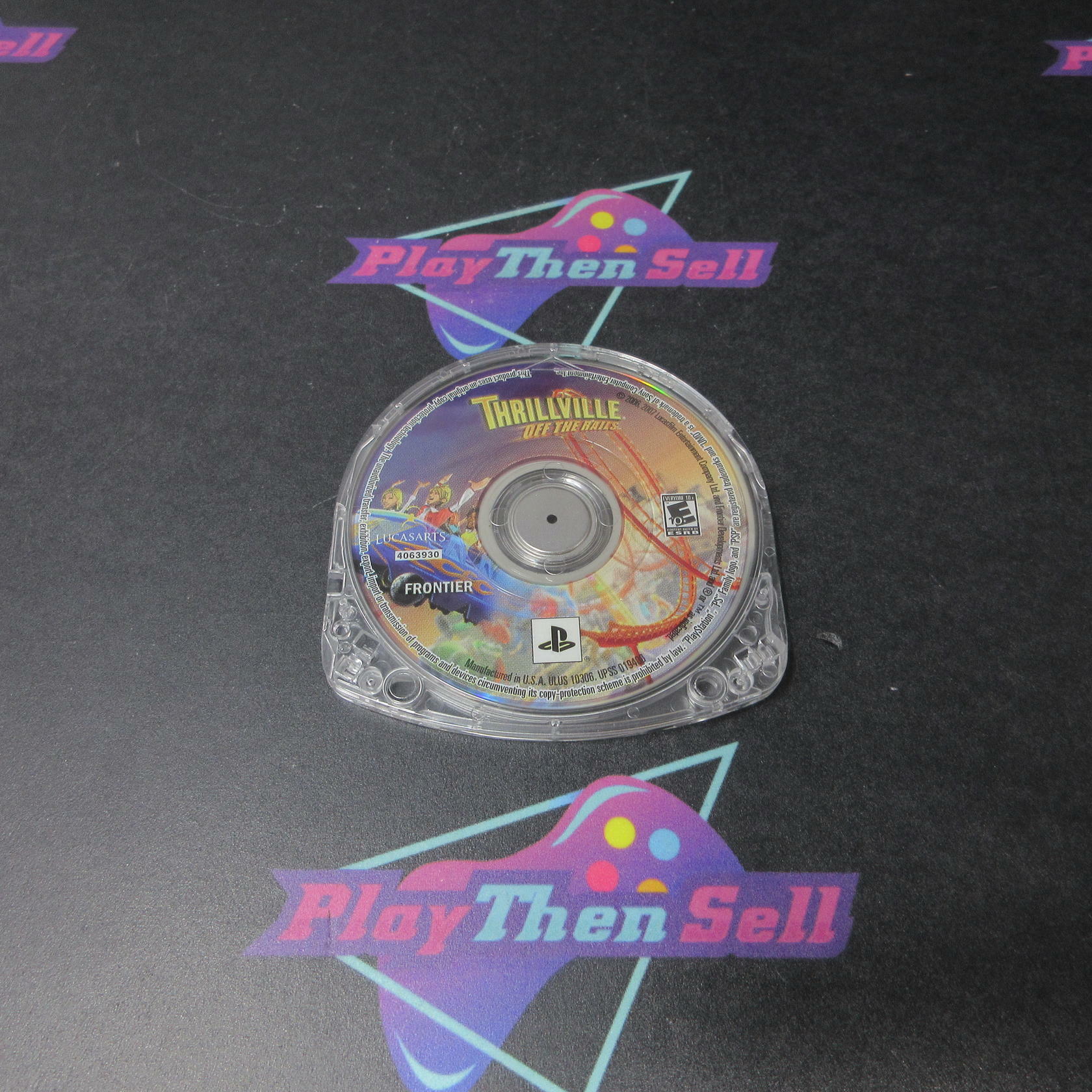 Thrillville Off the Rails Sony PSP Clear UMD Disc Only - Very Good