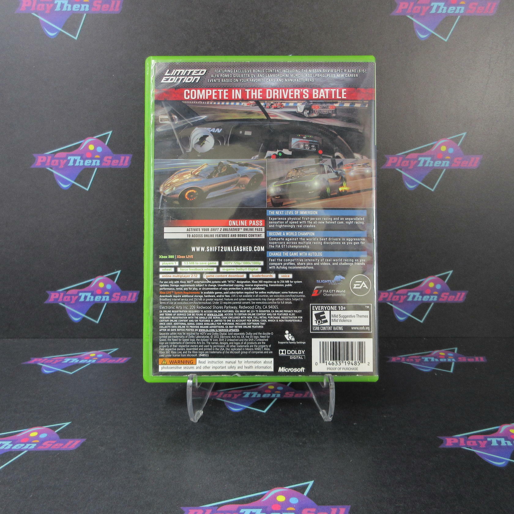 Shift 2 Unleashed Limited Edition Xbox 360 AD/NM - Very Good