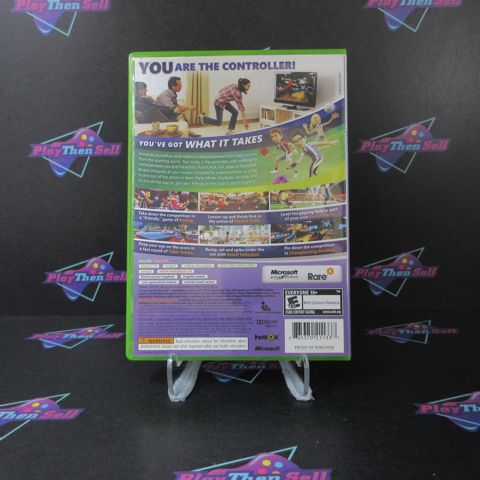 Kinect Sports Xbox 360 AD/NM - Very Good