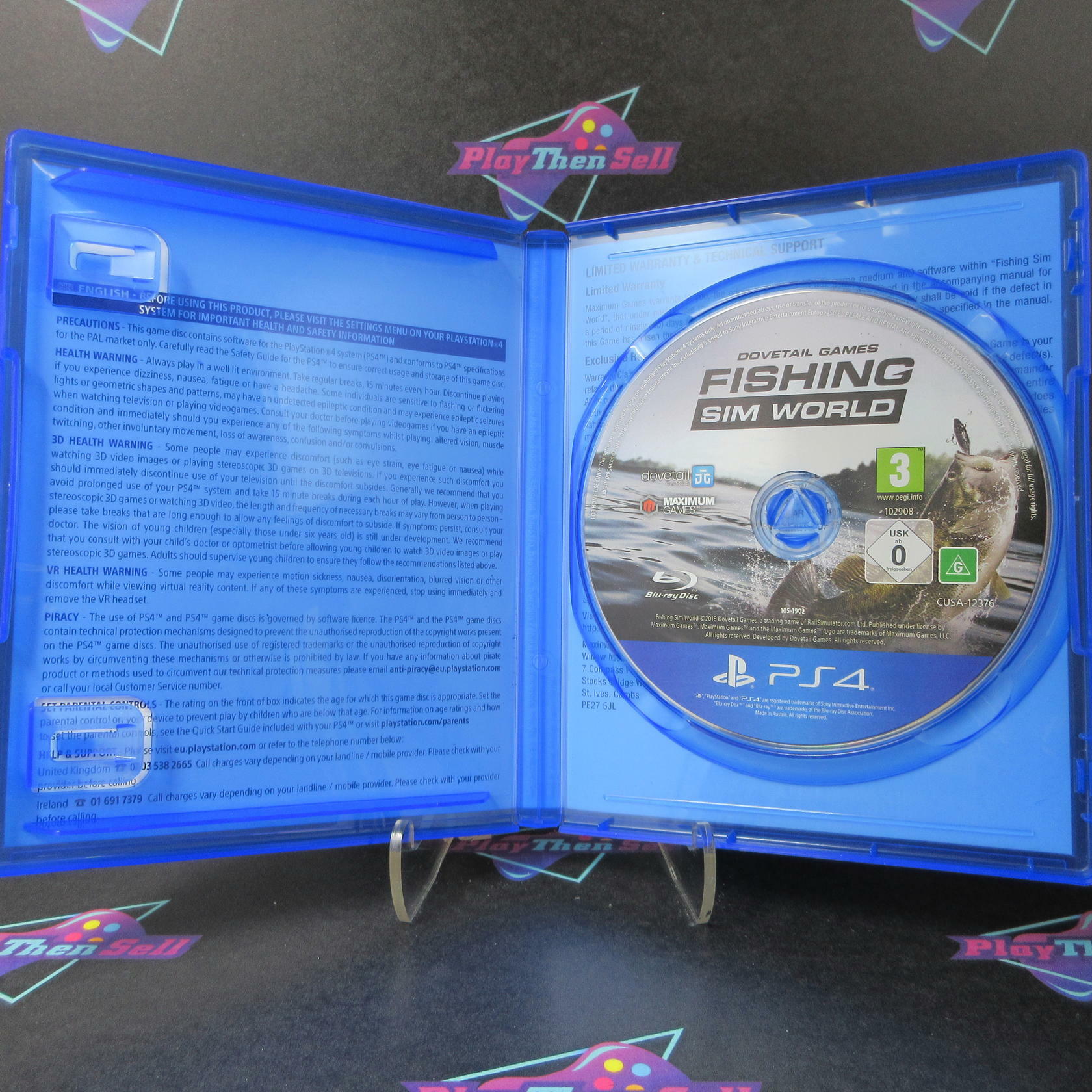Fishing Sim World PS4 PlayStation 4 - PEGI - Like New