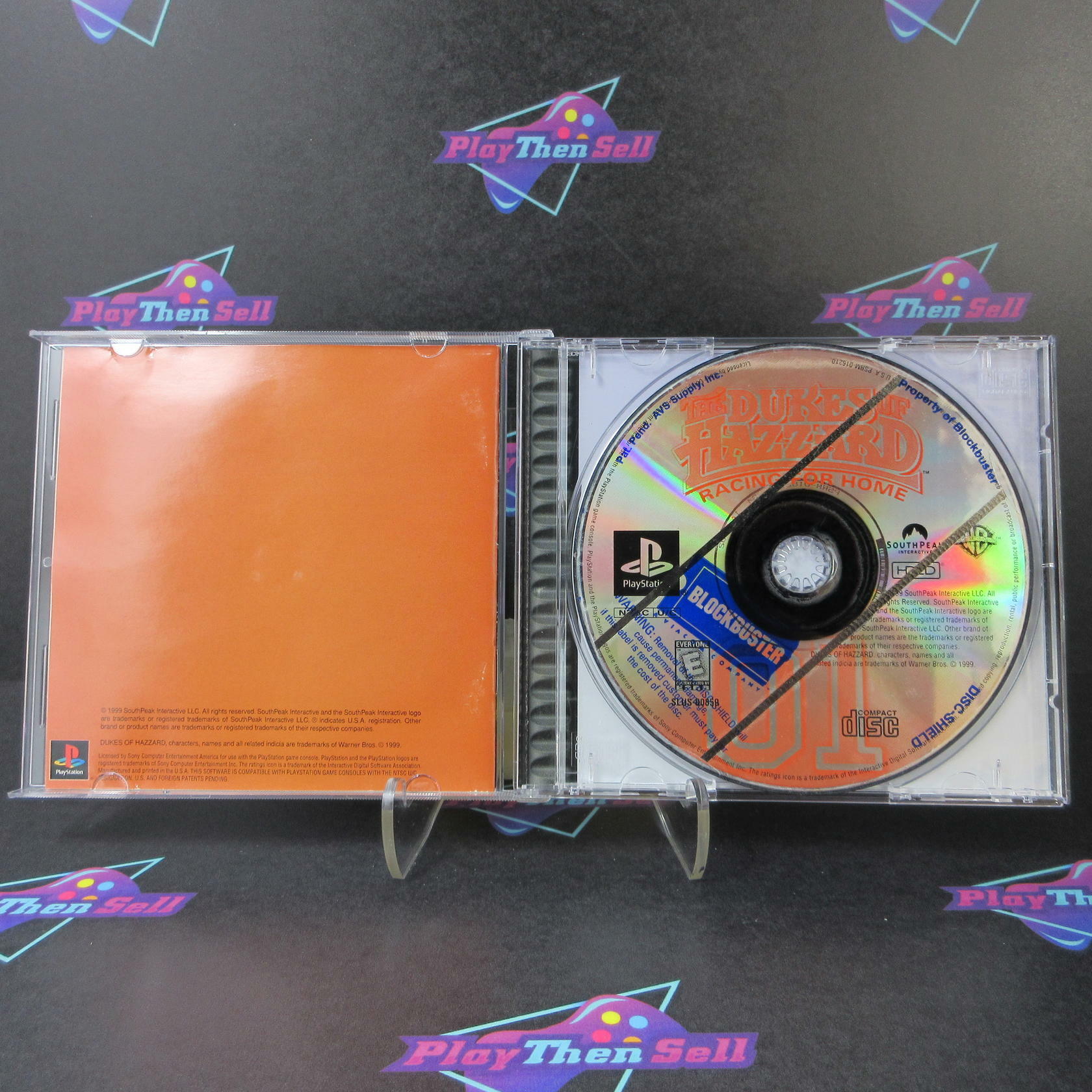 Dukes of Hazzard Racing for Home + Reg Card PS1 PlayStation 1 DD - Very Good