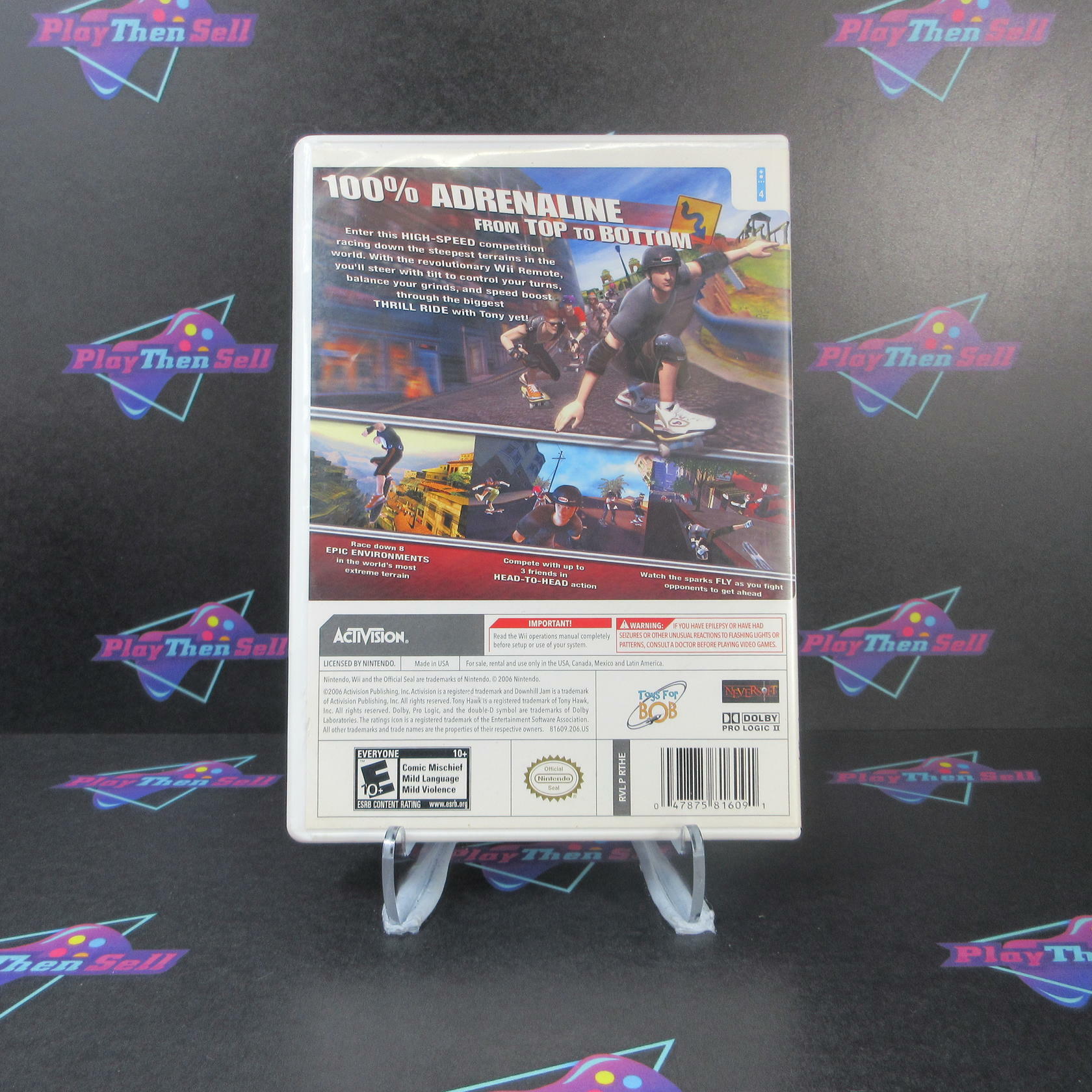 Tony Hawk's Downhill Jam - Nintendo Wii AD/NM - Very Good