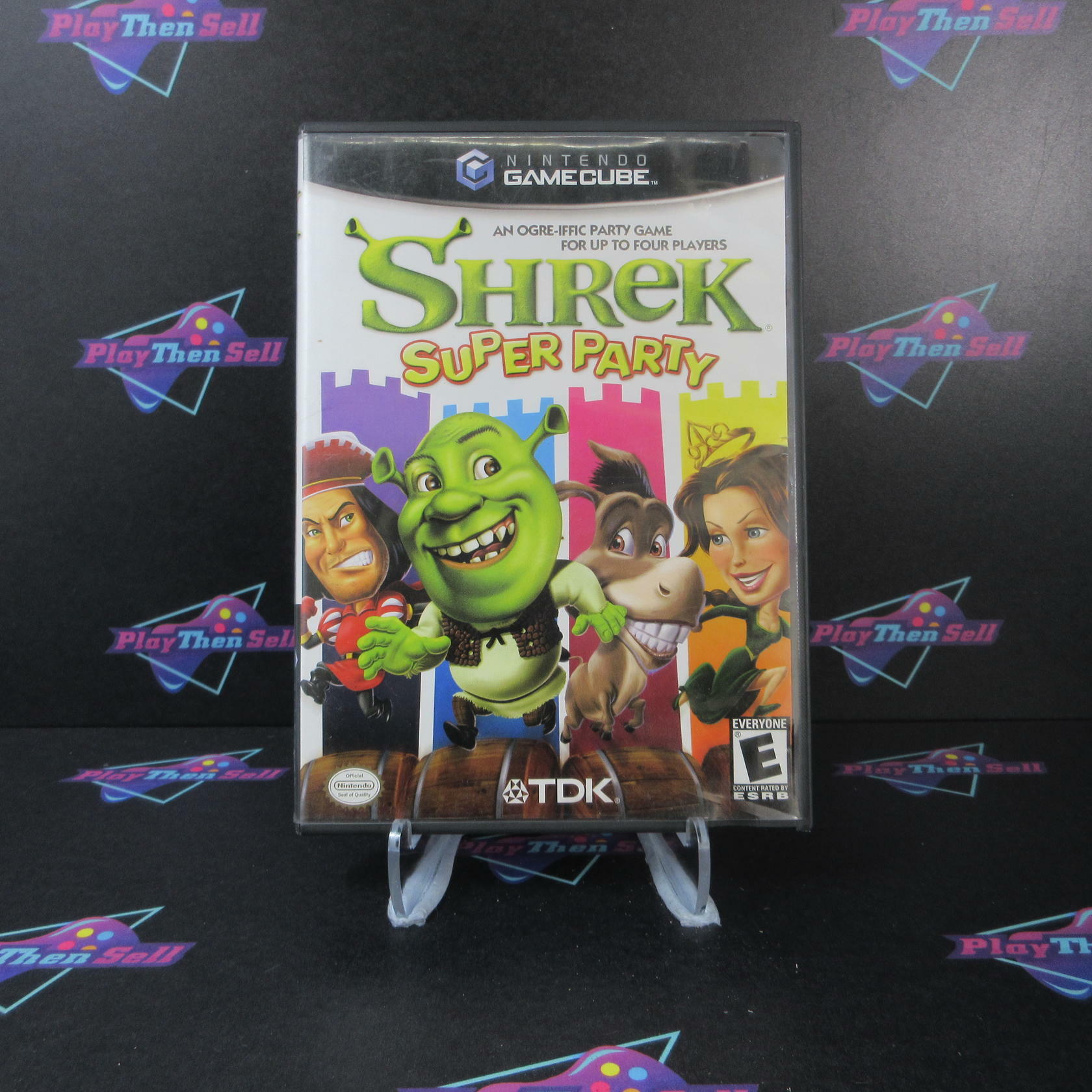 Shrek Super Party + Reg Card Nintendo GameCube AD Complete CIB - Very Good