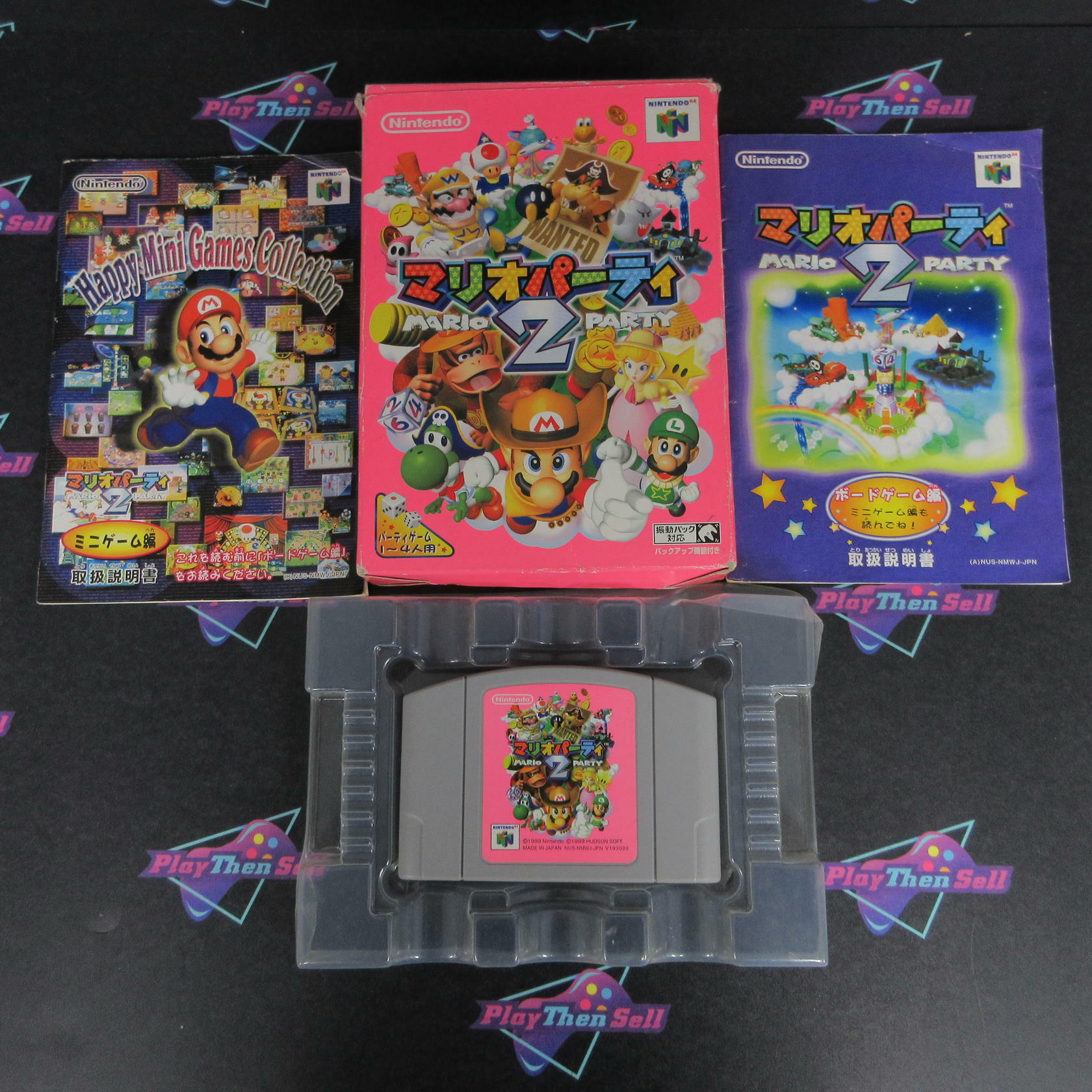 Mario Party 2 N64 Nintendo 64 AD/MD + Box CIB - Very Good