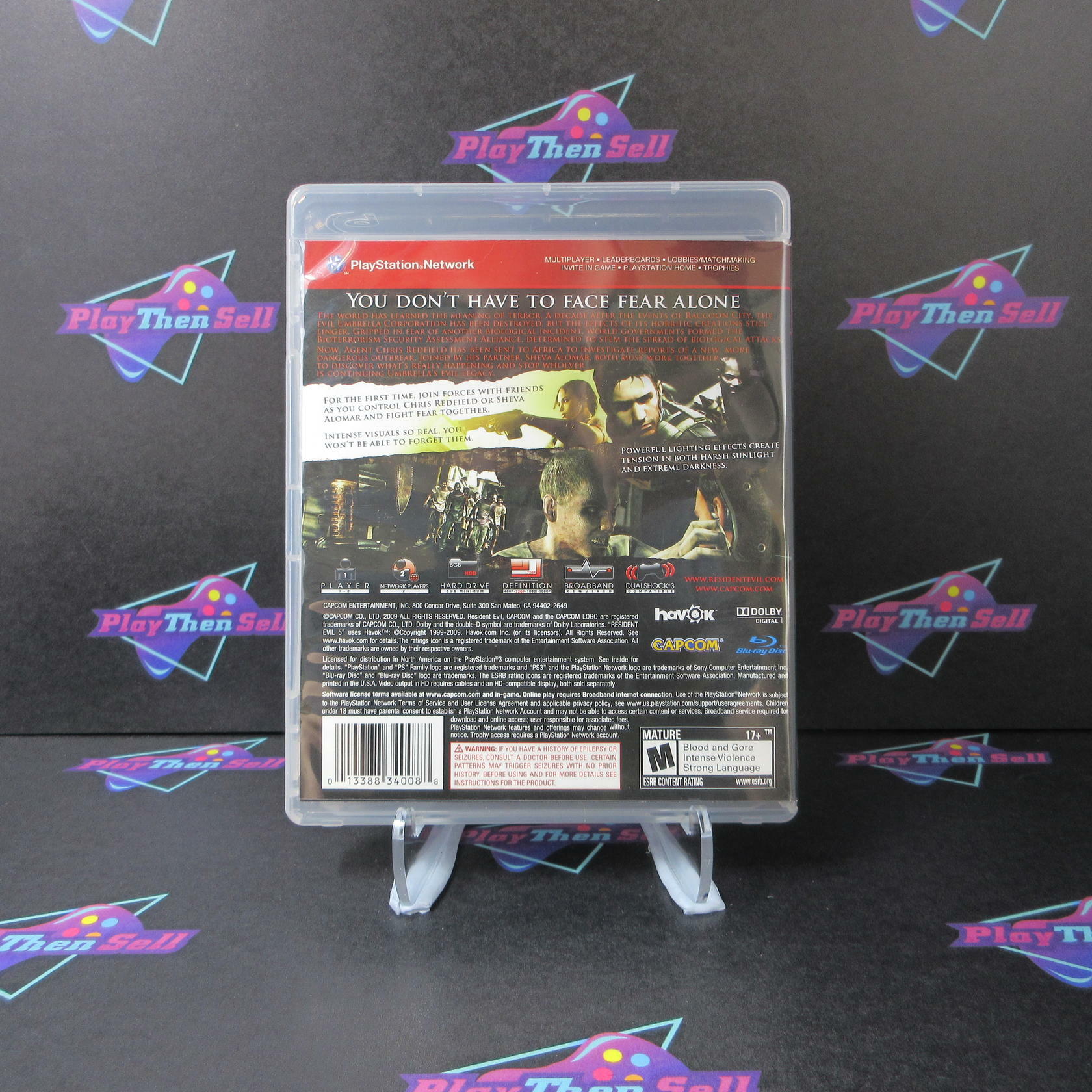 Resident Evil 5 PS3 PlayStation 3 Greatest Hits AD Complete CIB - Very Good