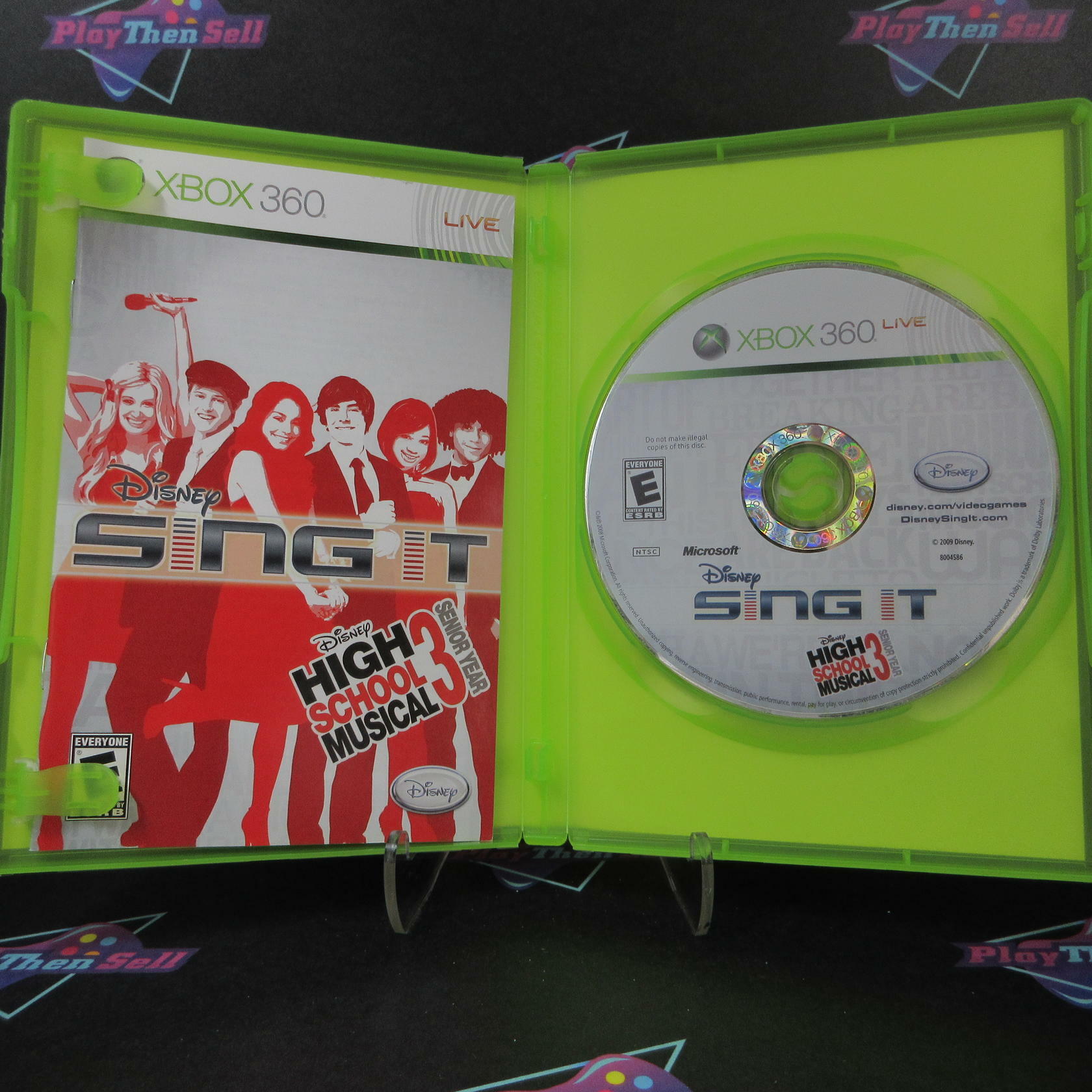 Sing It High School Musical 3 Senior Year Xbox 360 + Movie Ticket / Reg Card - Like New