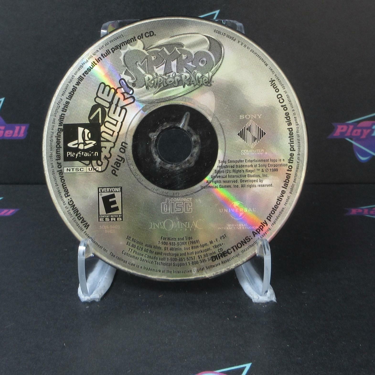 Spyro 2 Ripto's Rage GH PS1 PlayStation 1 Disc Only - Very Good