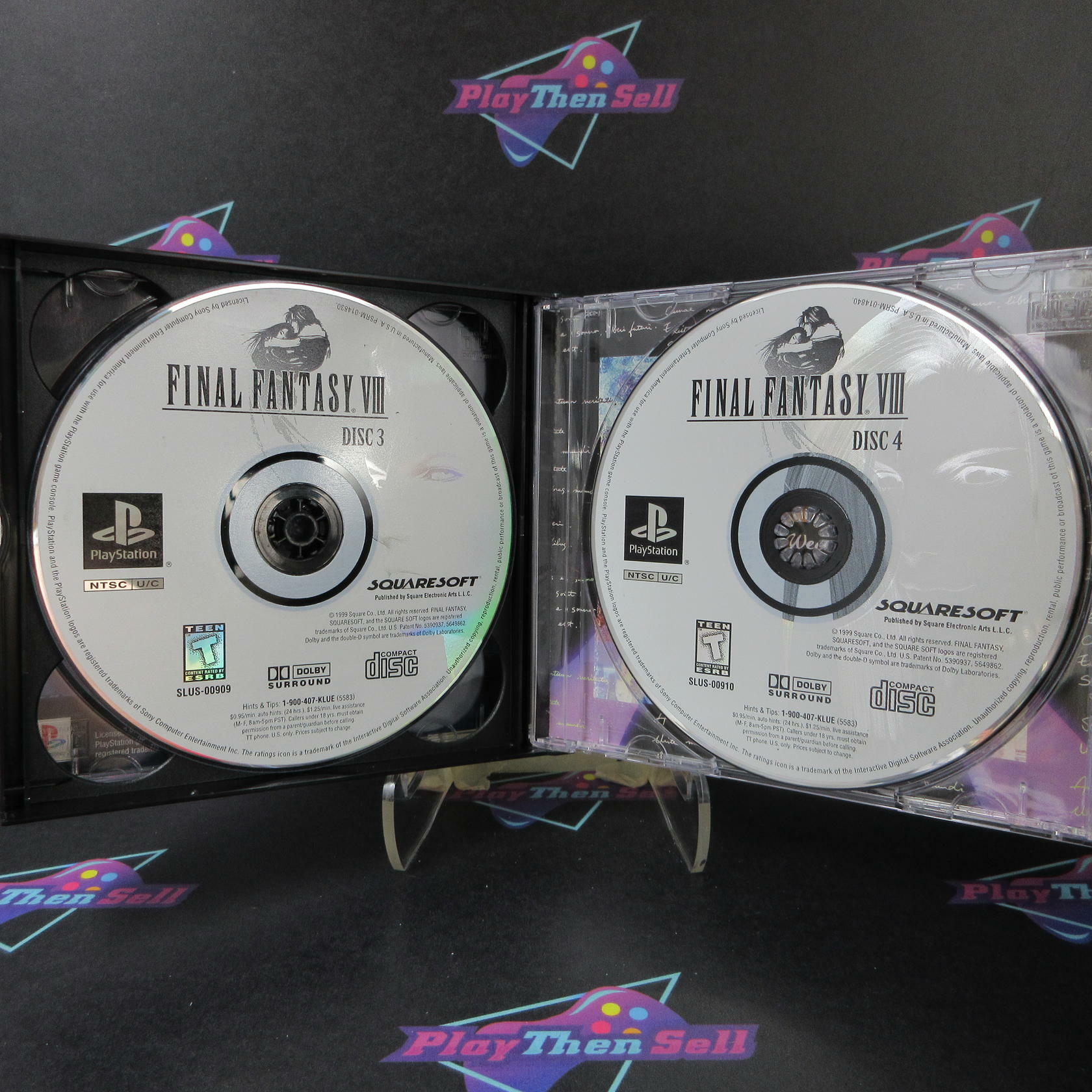 Final Fantasy VIII PS1 PlayStation 1 Black Label MD Complete CIB - Very Good