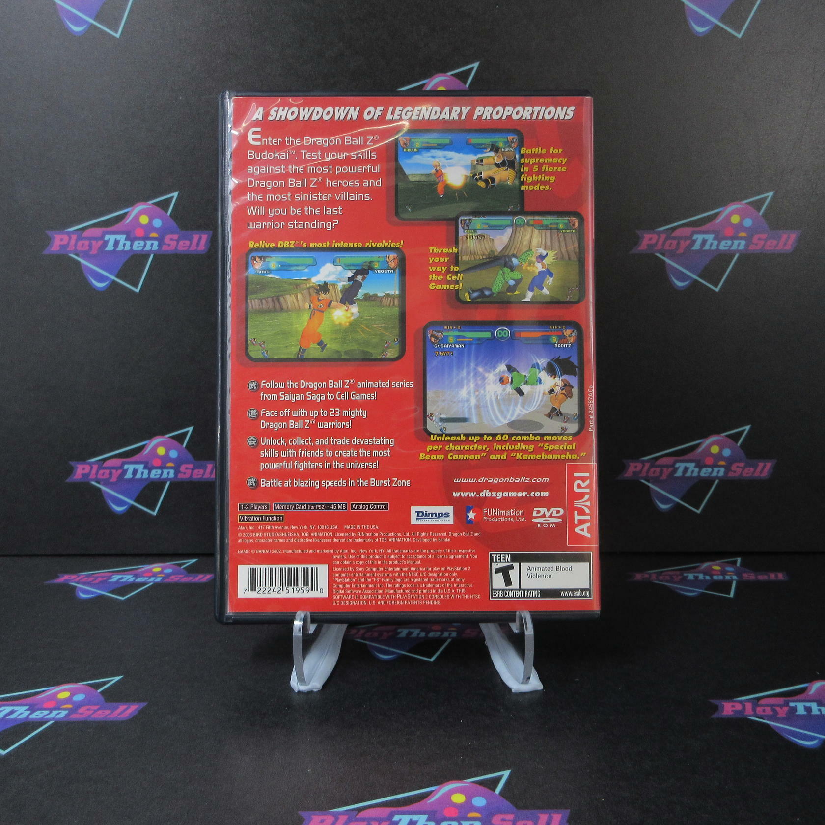 Dragon Ball Z Budokai PS2 PlayStation 2 GH - Like New