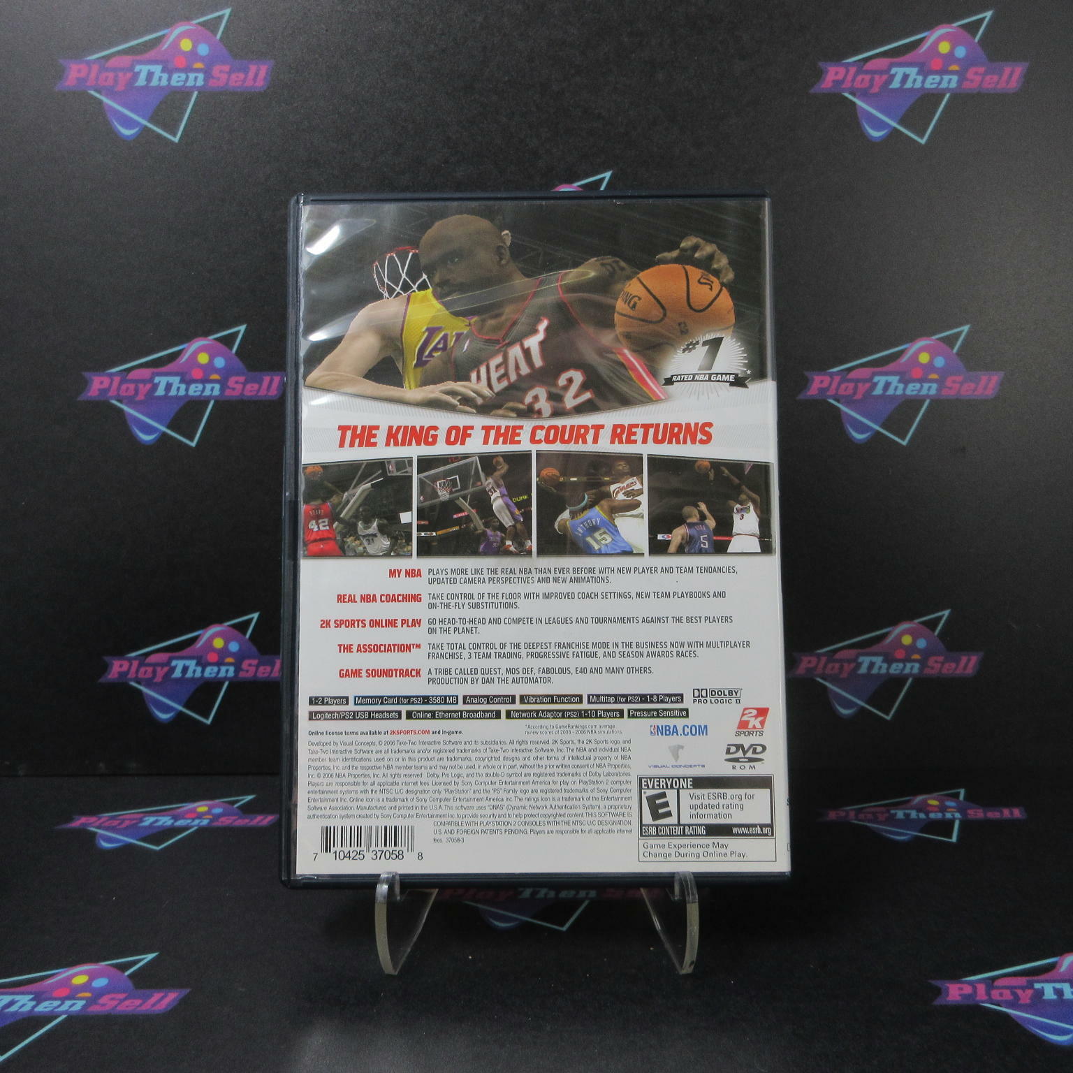 NBA 2K7 PS2 PlayStation 2 - Like New