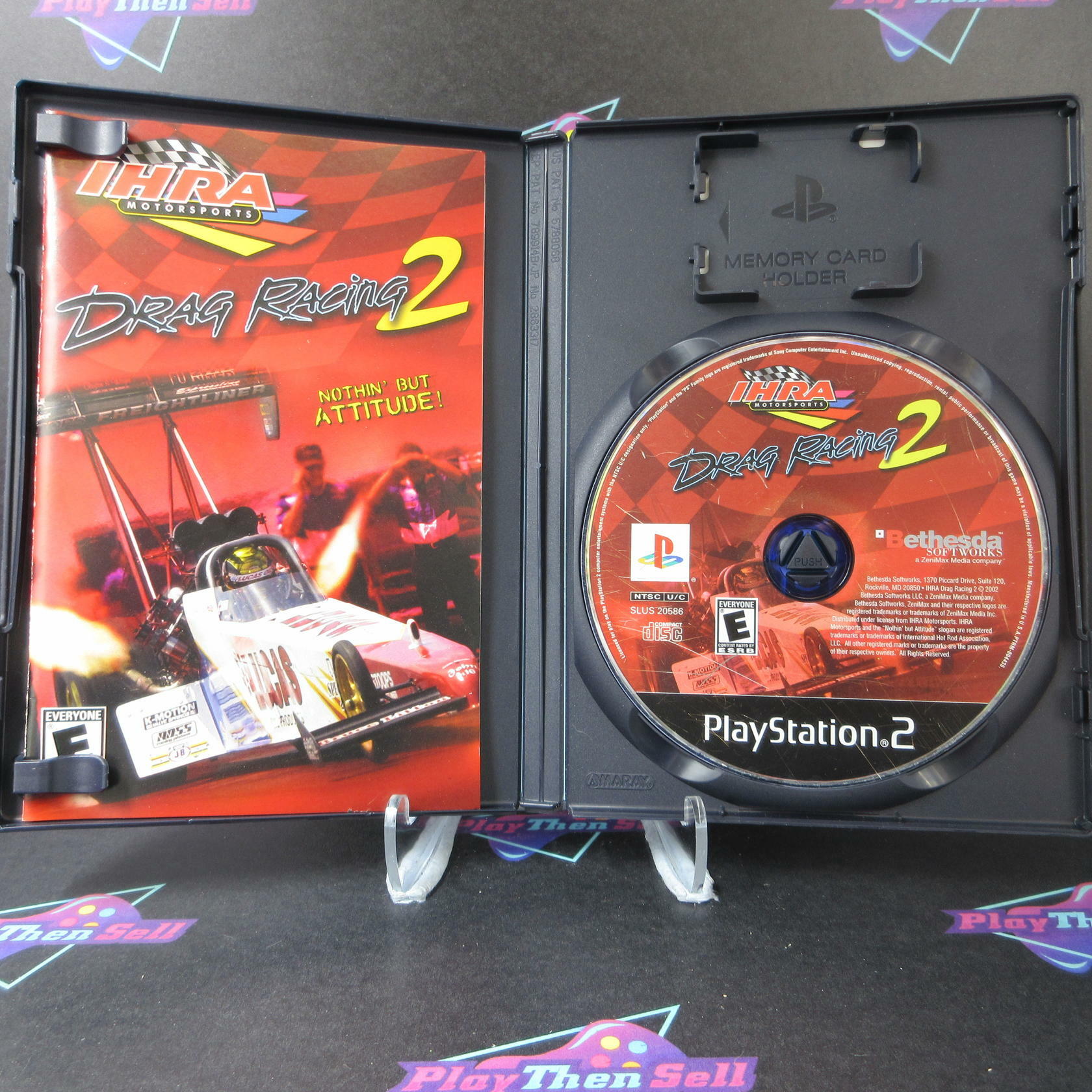 IHRA Motorsports Drag Racing 2 PS2 PlayStation 2 DD Complete CIB - Very Good
