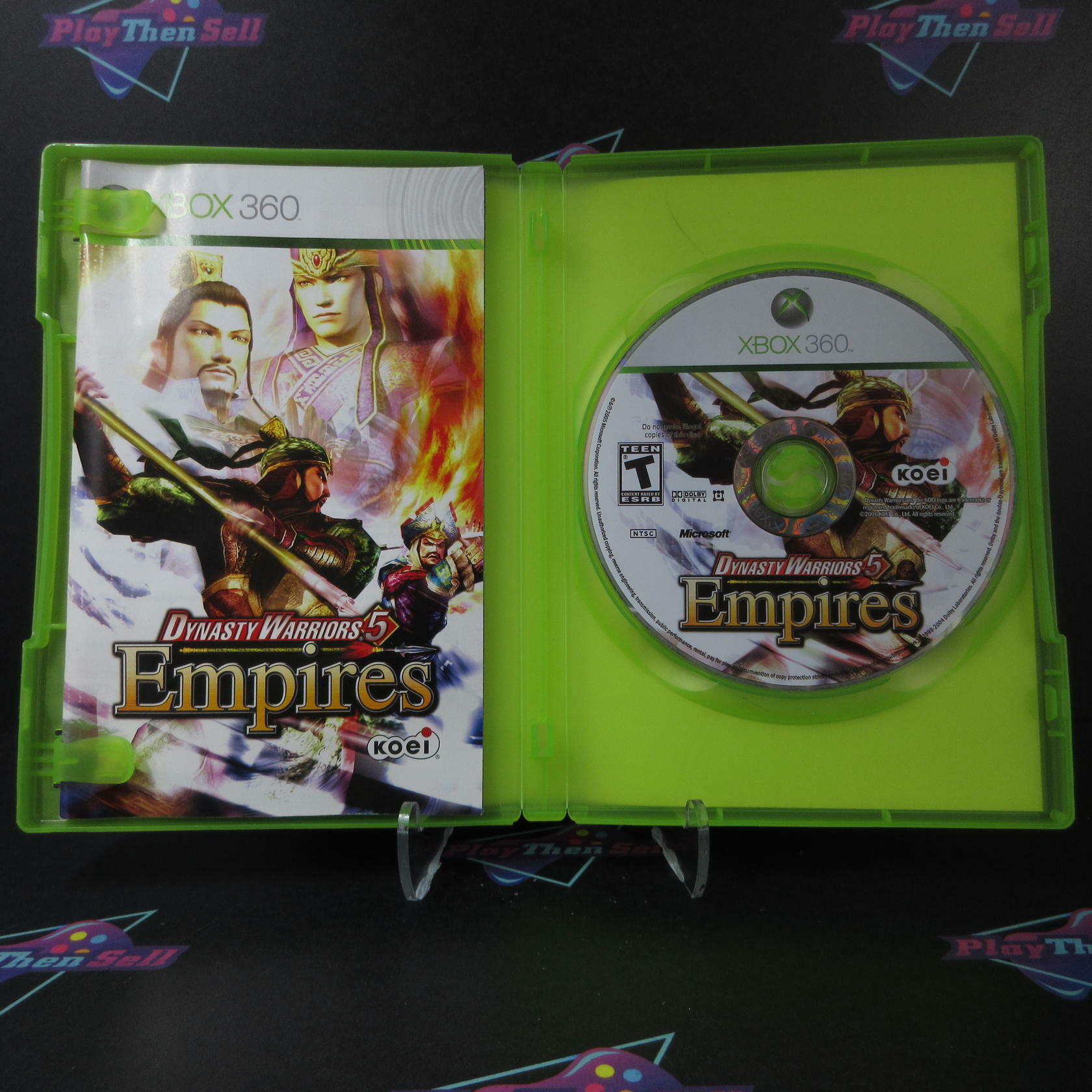Dynasty Warriors 5 Empires Xbox 360 AD Complete CIB - Very Good