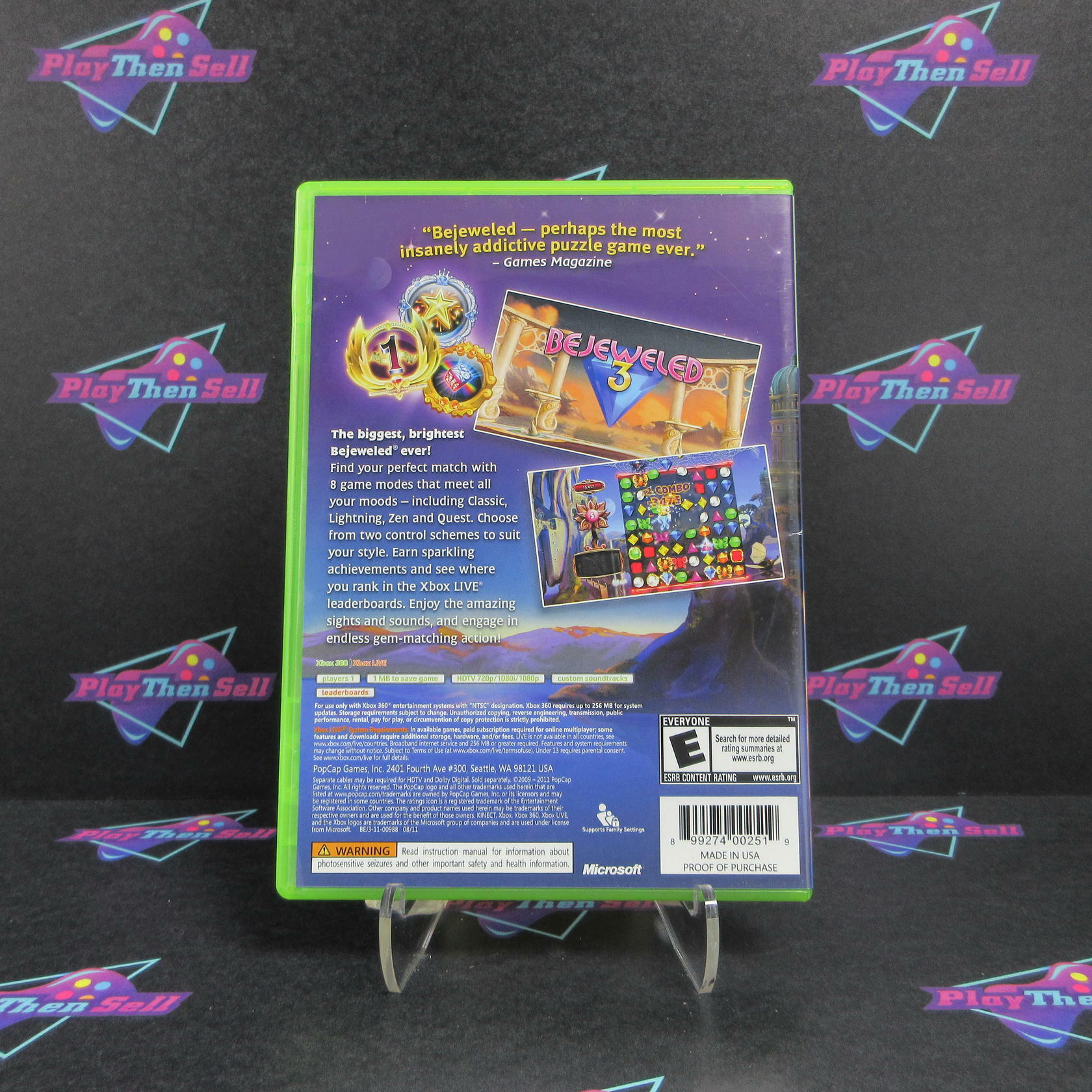 Bejeweled 3 Xbox 360 - Like New