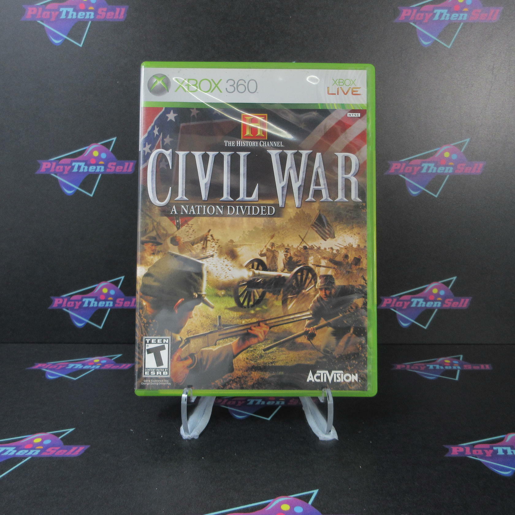 History Channel Civil War A Nation Divided Xbox 360 + Reg Card - Like New