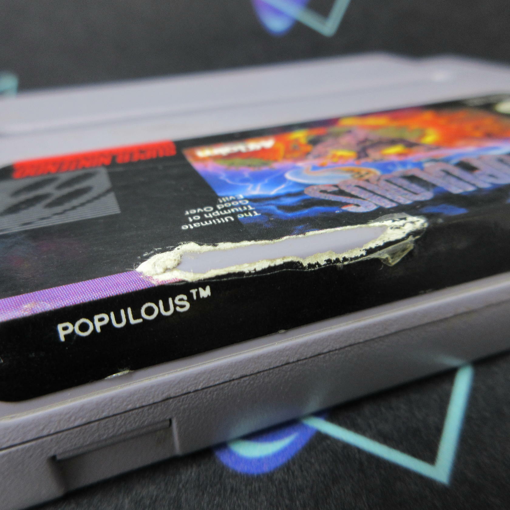 Populous Super Nintendo SNES Cartridge Only AD Authentic / Tested - Very Good