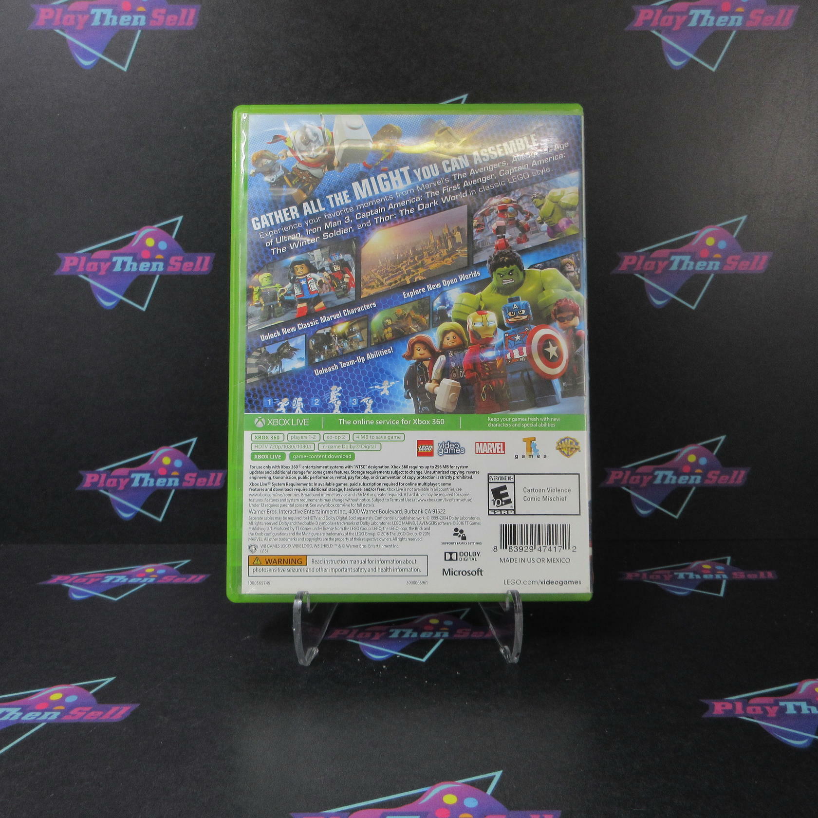 LEGO Marvel's Avengers Xbox 360 AD Complete CIB - Very Good