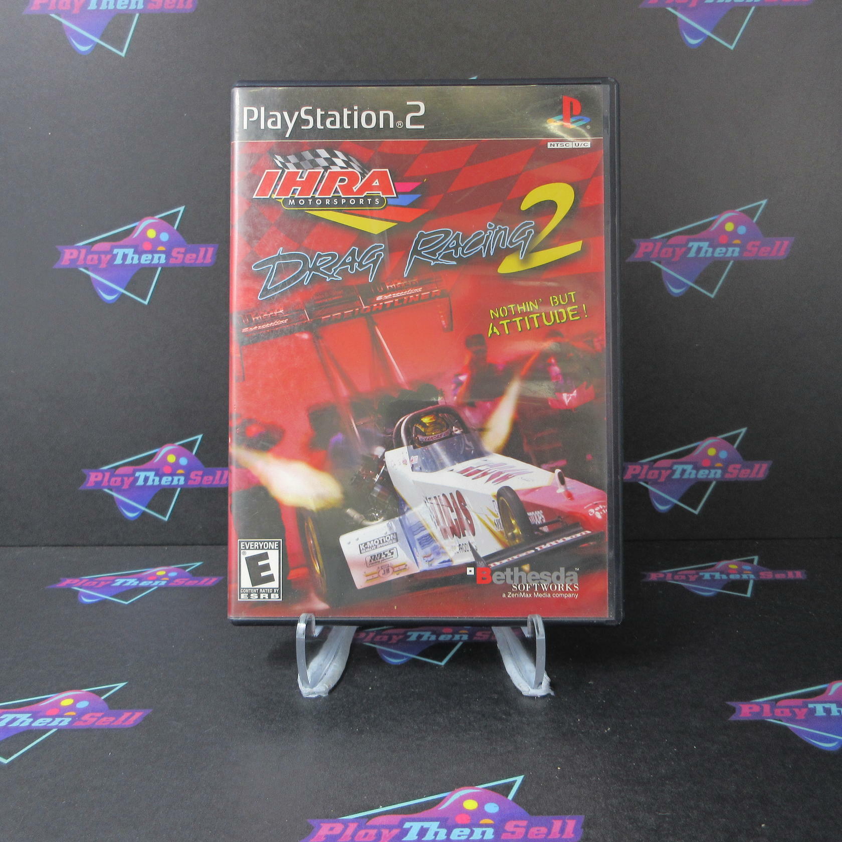 IHRA Motorsports Drag Racing 2 PS2 PlayStation 2 DD Complete CIB - Very Good